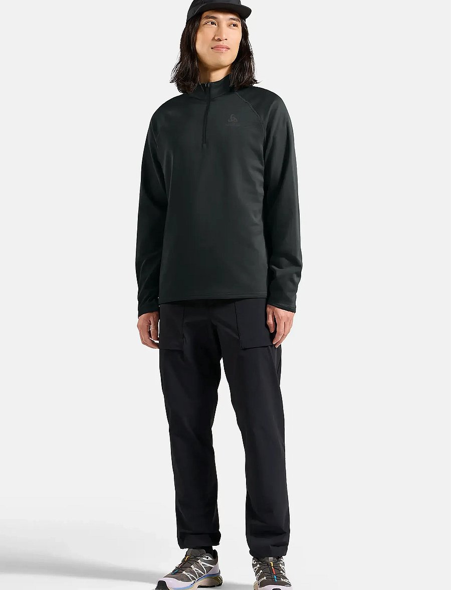 Odlo - Odlo Besso Mid Layer 1/2 Zip - fleece & mellanlager - black - black - 5