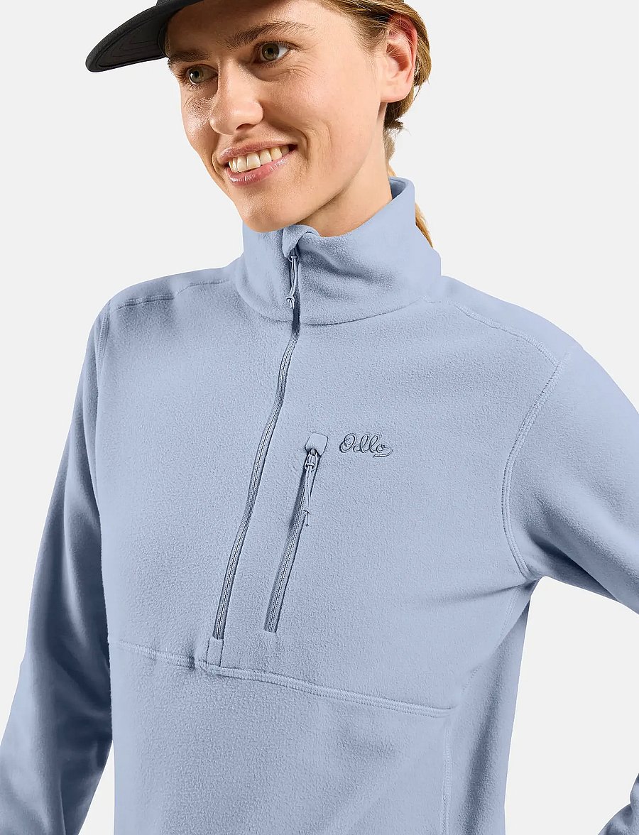 Odlo - Odlo Classic Mid Layer 1/2 Zip - oberteile - blue heron - 5