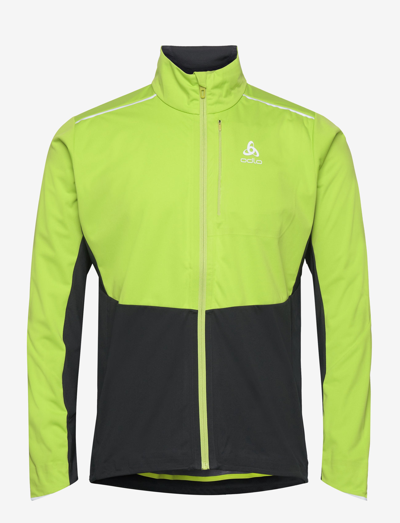 Odlo - ODLO M Jacket LANGNES - lime green - black - 0