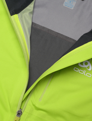 Odlo - ODLO M Jacket LANGNES - mid layer jackets - lime green - black - 2