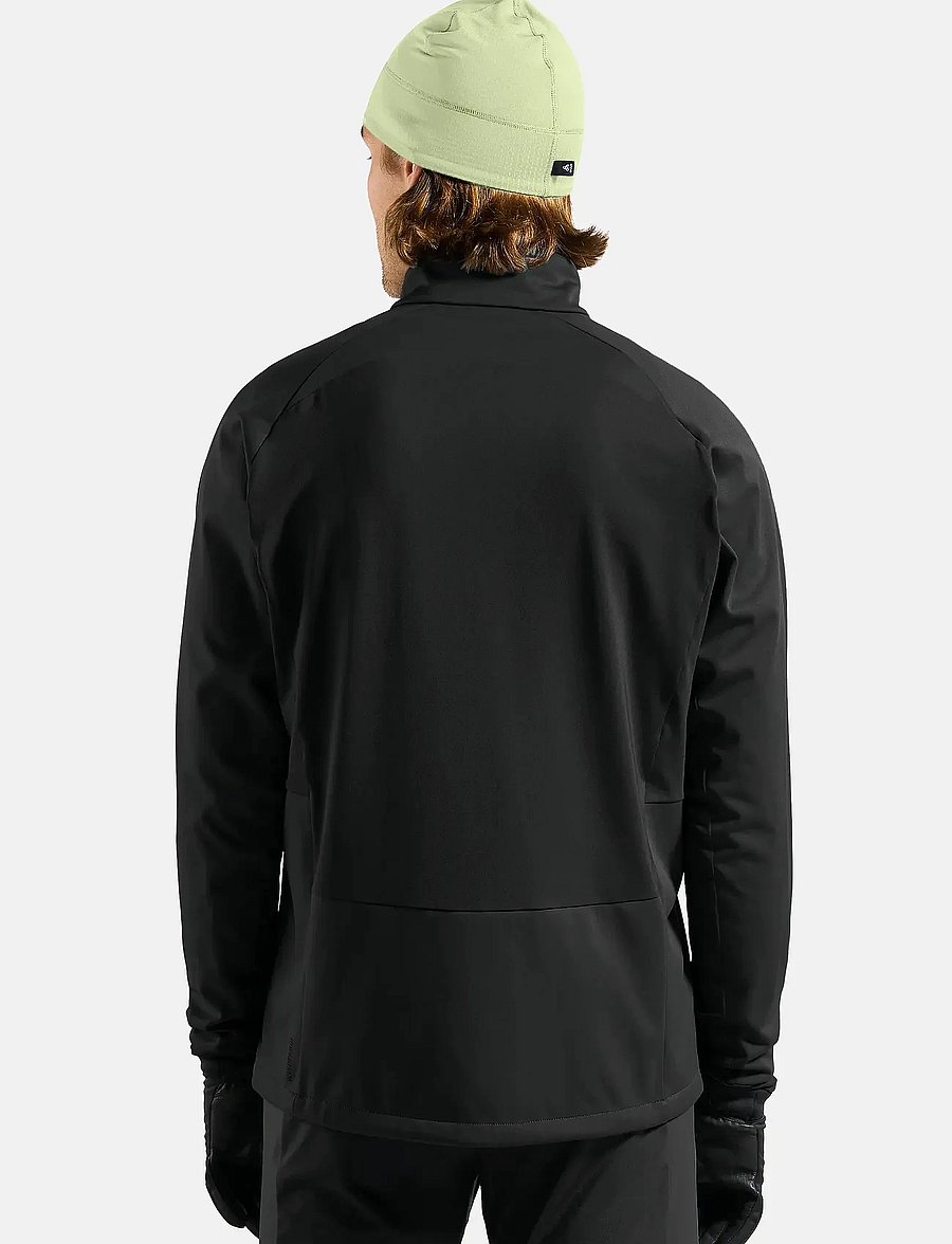 Odlo - Jacket dark sapphire - fleece og mellemlag - black - 3