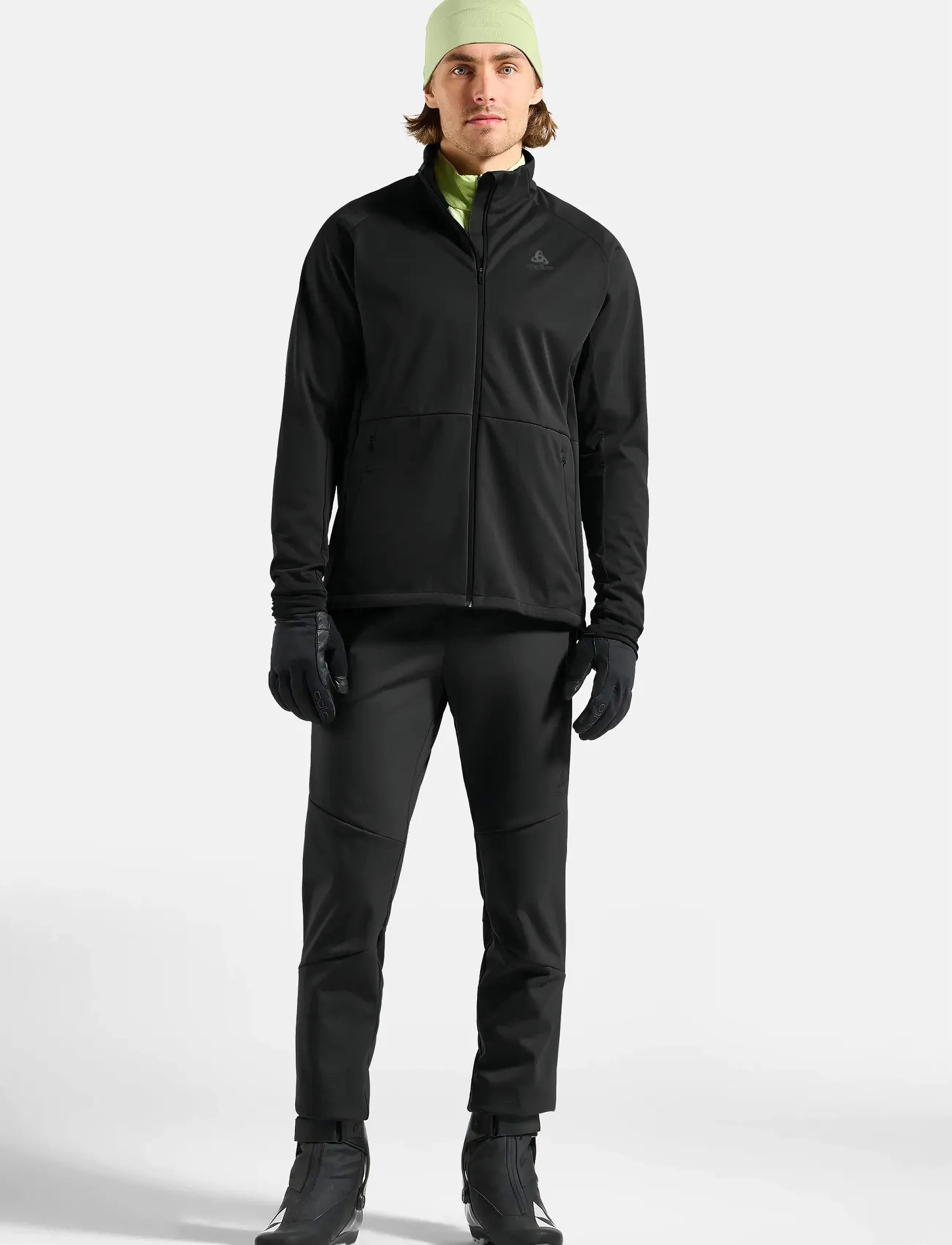 Odlo - Jacket dark sapphire - fleece og mellemlag - black - 4
