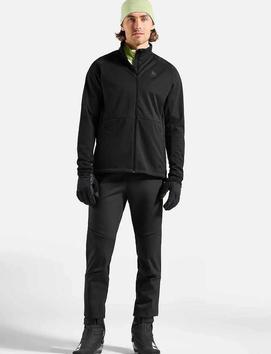 Odlo - Jacket dark sapphire - fleece og mellemlag - black - 4