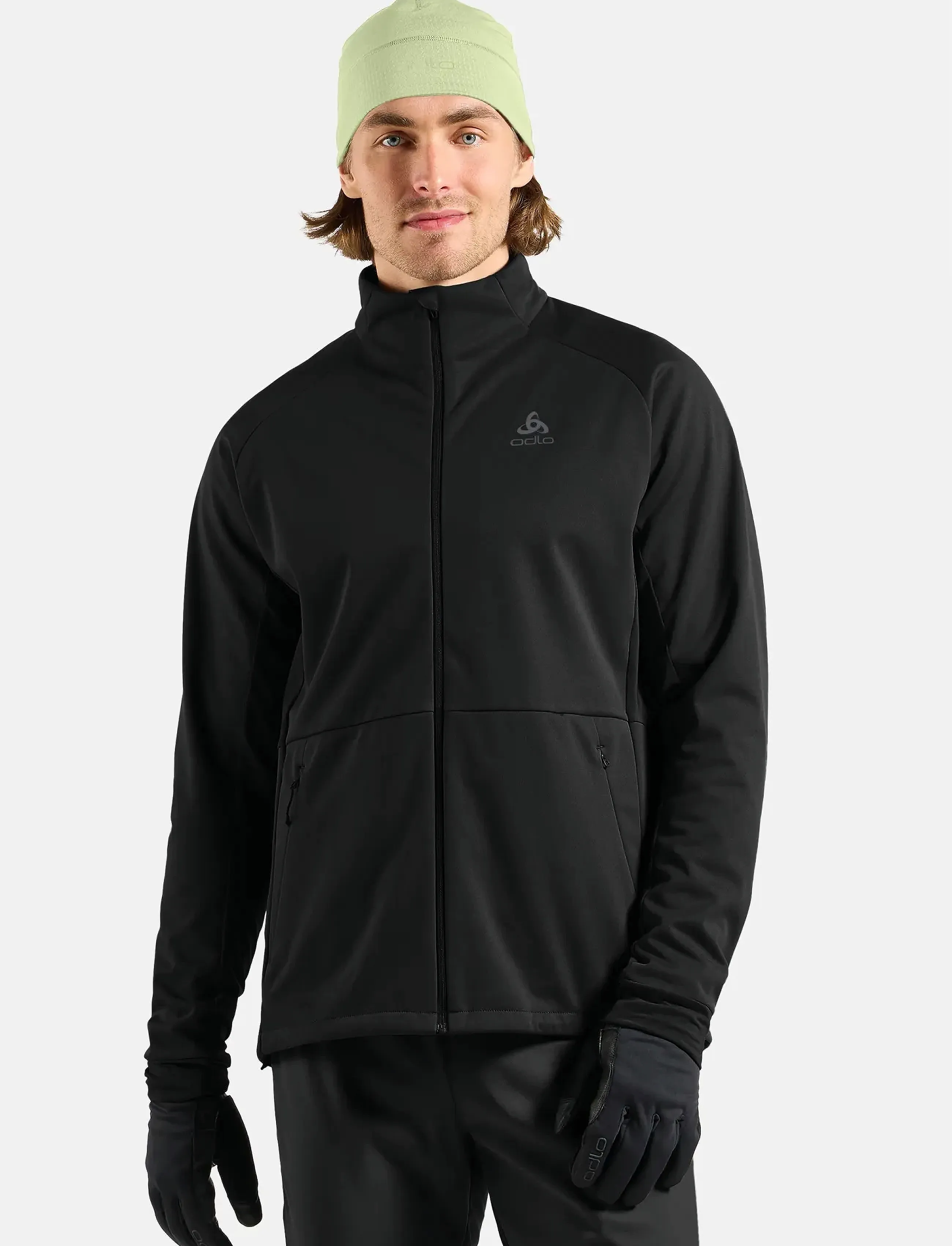 Odlo Essential Warm Jacket, Mænd, Varm Jakke Med Fuld Lynlås, Sort, Str: S