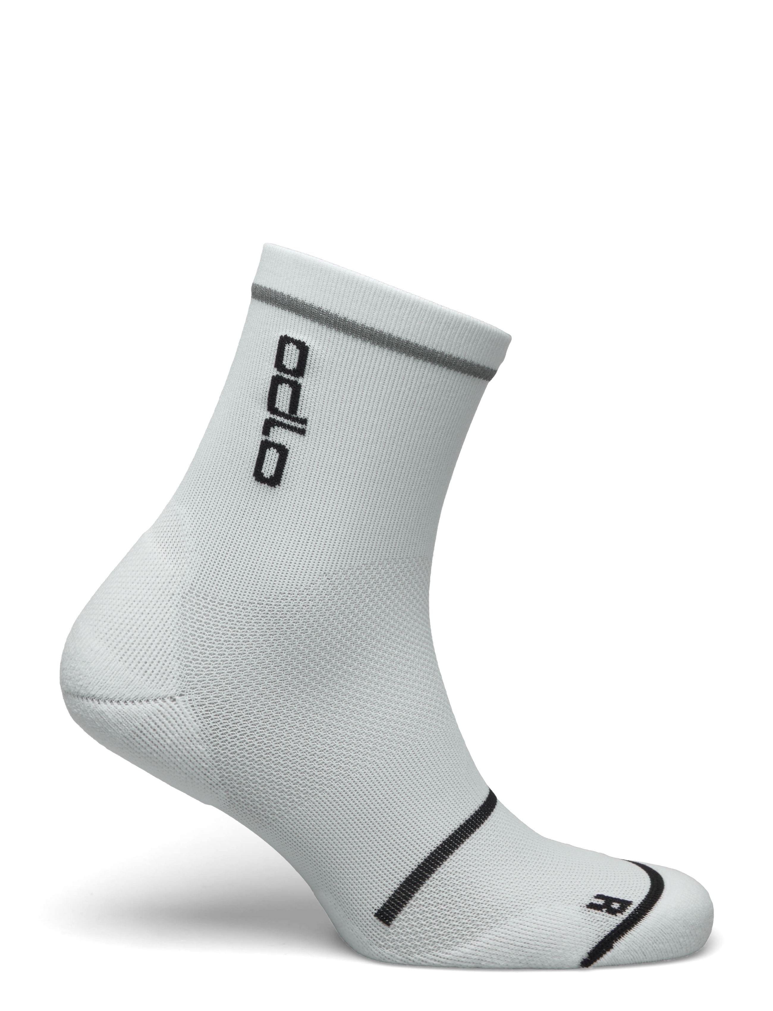 Odlo - Odlo Ceramicool Reflective Socks Micro Crew - white - 1
