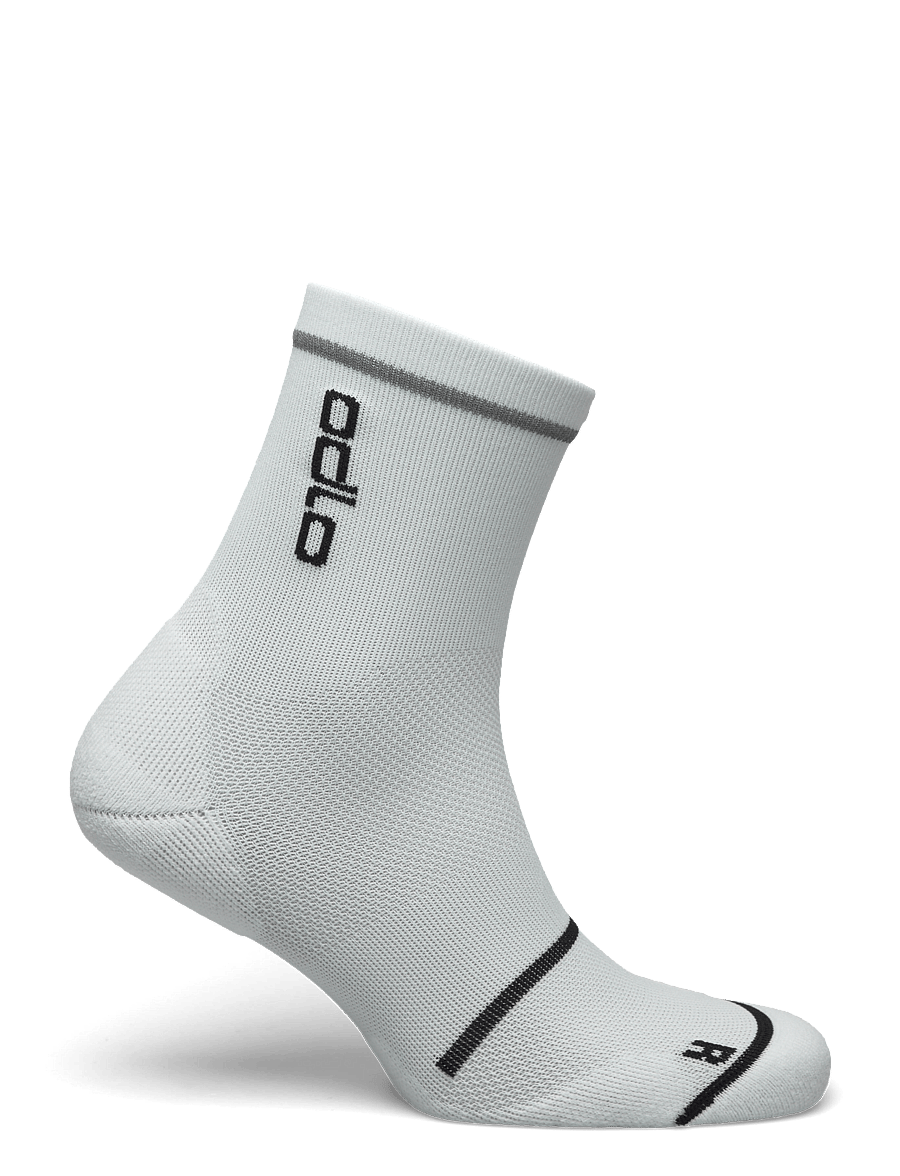 Odlo - Odlo Ceramicool Reflective Socks Micro Crew - white - 1