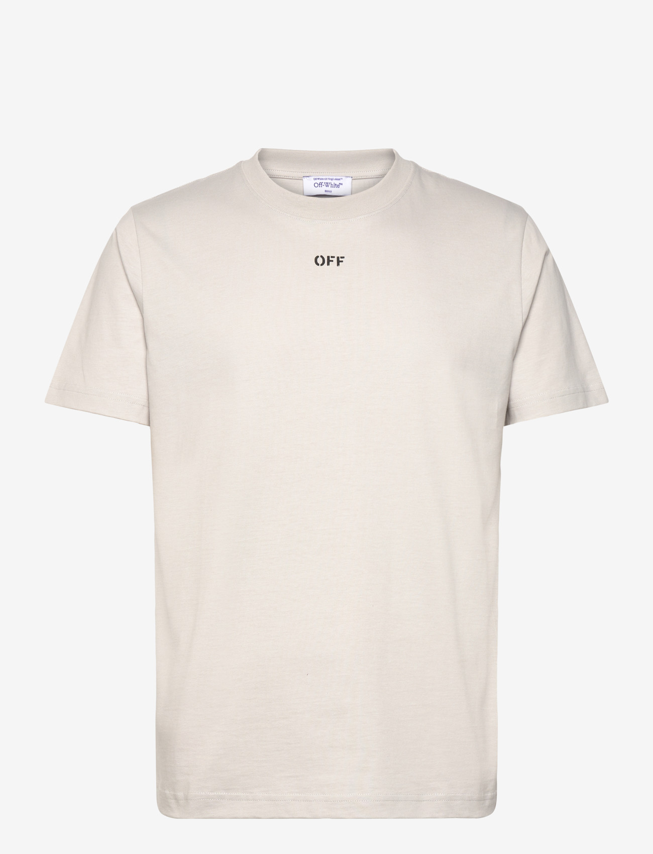 Off-White - OFF STAMP SLIM S/S TEE - kortærmede t-shirts - light stone-black - 0