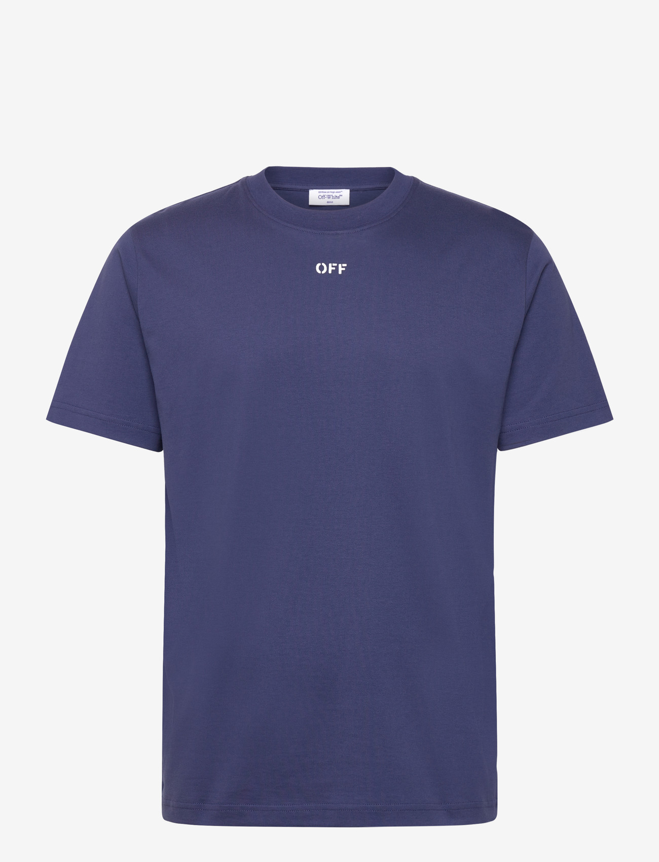 Off-White - OFF STAMP SLIM S/S TEE - kortærmede t-shirts - dark blue-white - 0