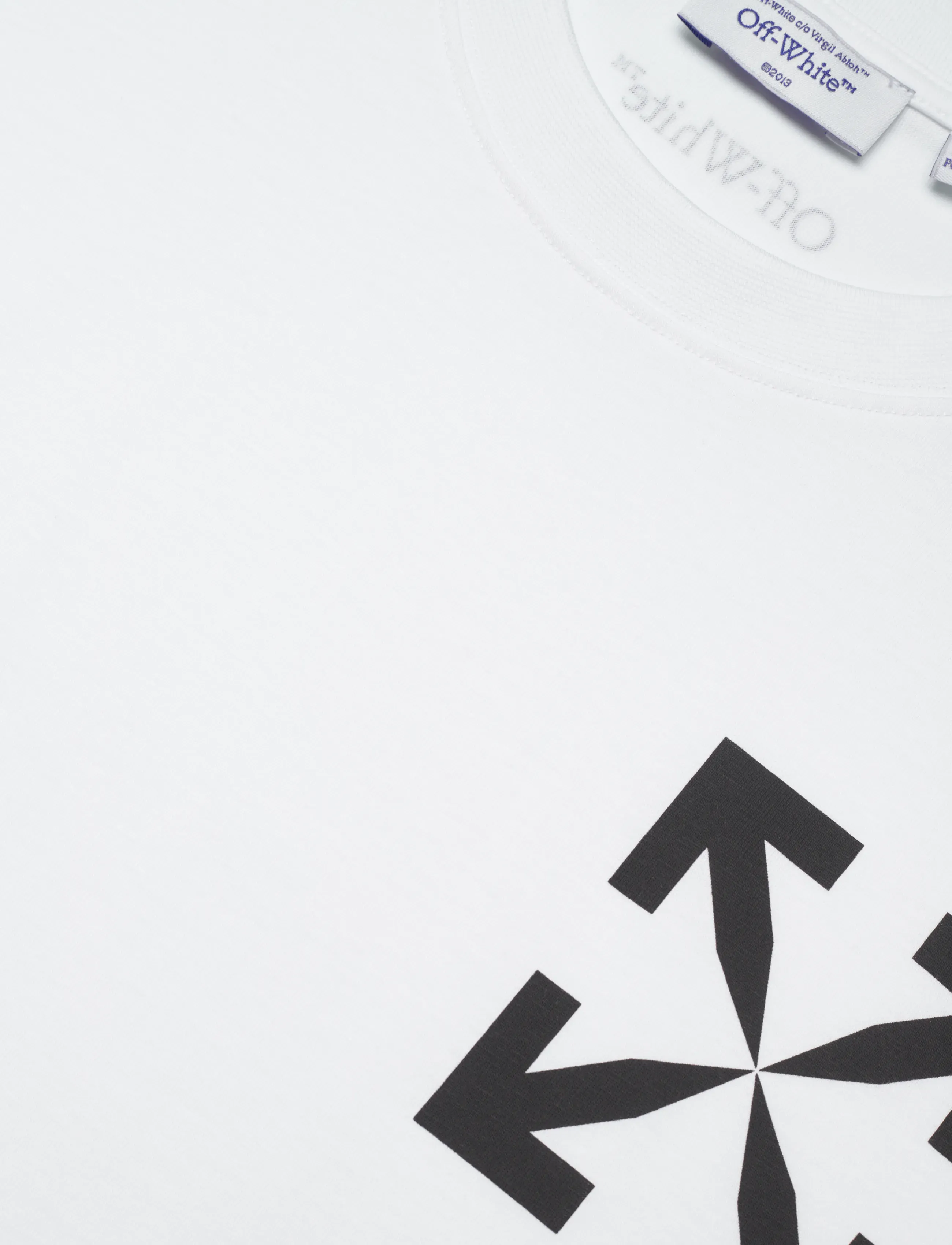 Off-White - SINGLE ARROW SLIM S/S TEE - kurzärmelige - white-black - 2