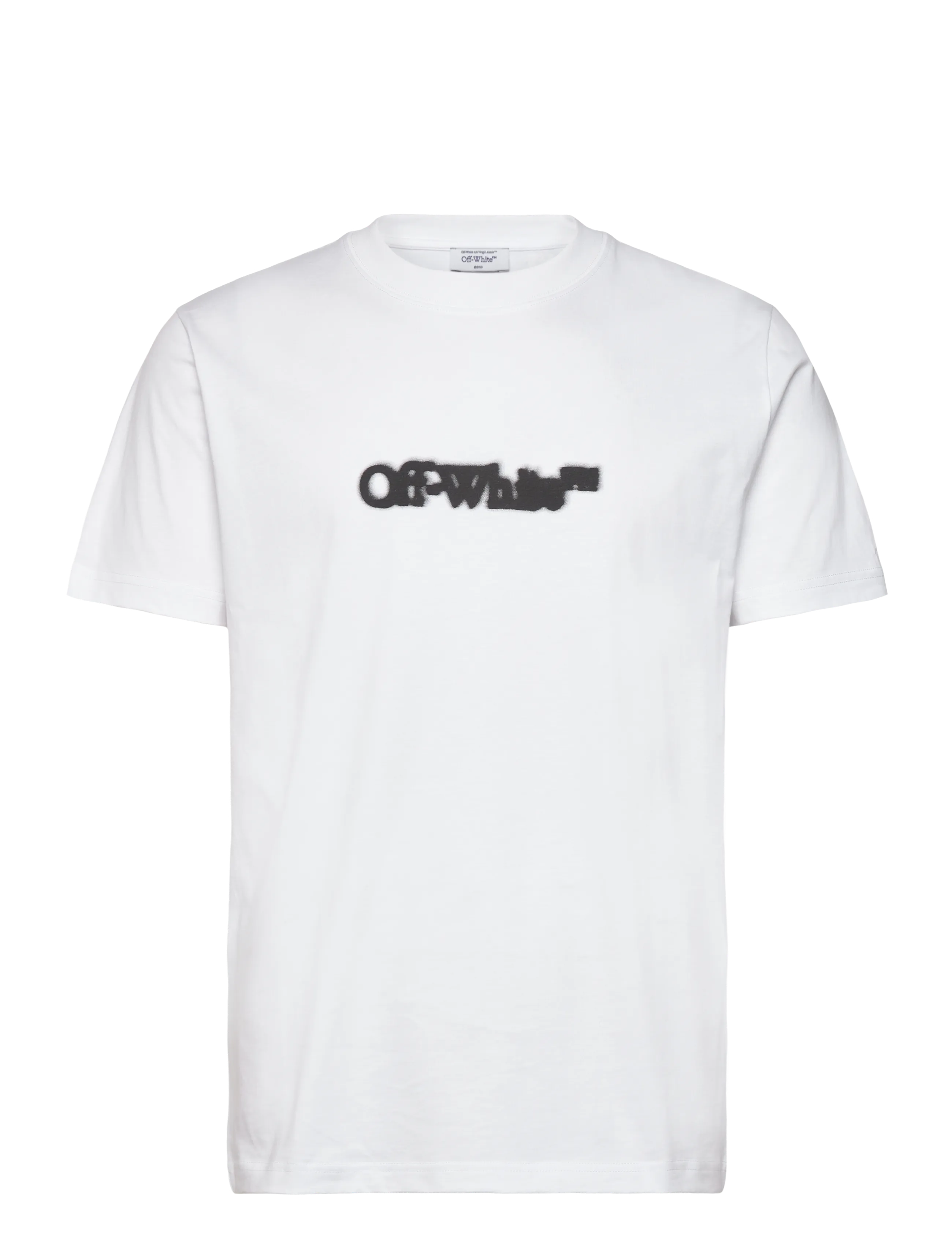 Off-White SPRAY ARROW SLIM S/S TEE - Kläder - WHITE-BLACK / white
