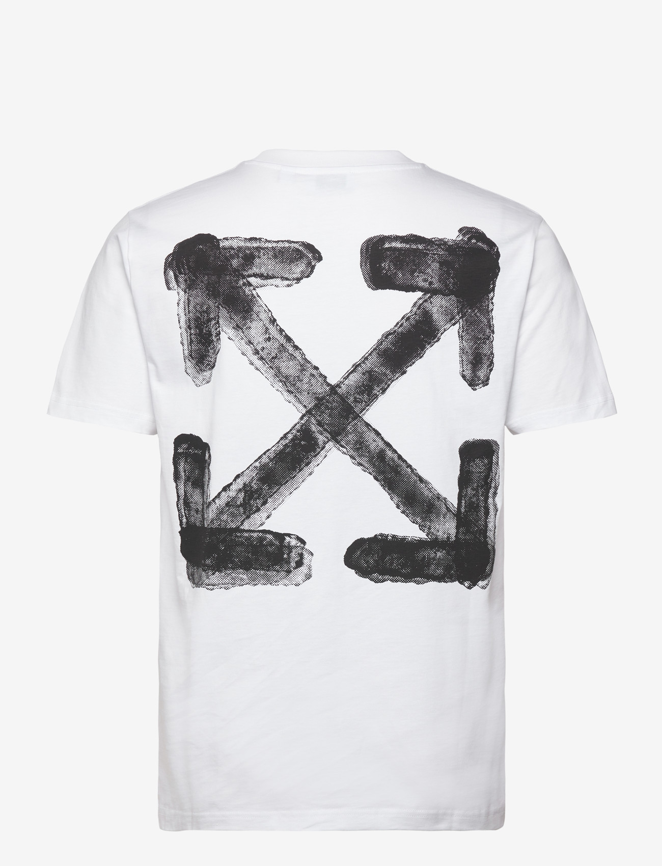 Off-White - SPRAY ARROW SLIM S/S TEE - kortærmede t-shirts - white-black - 1