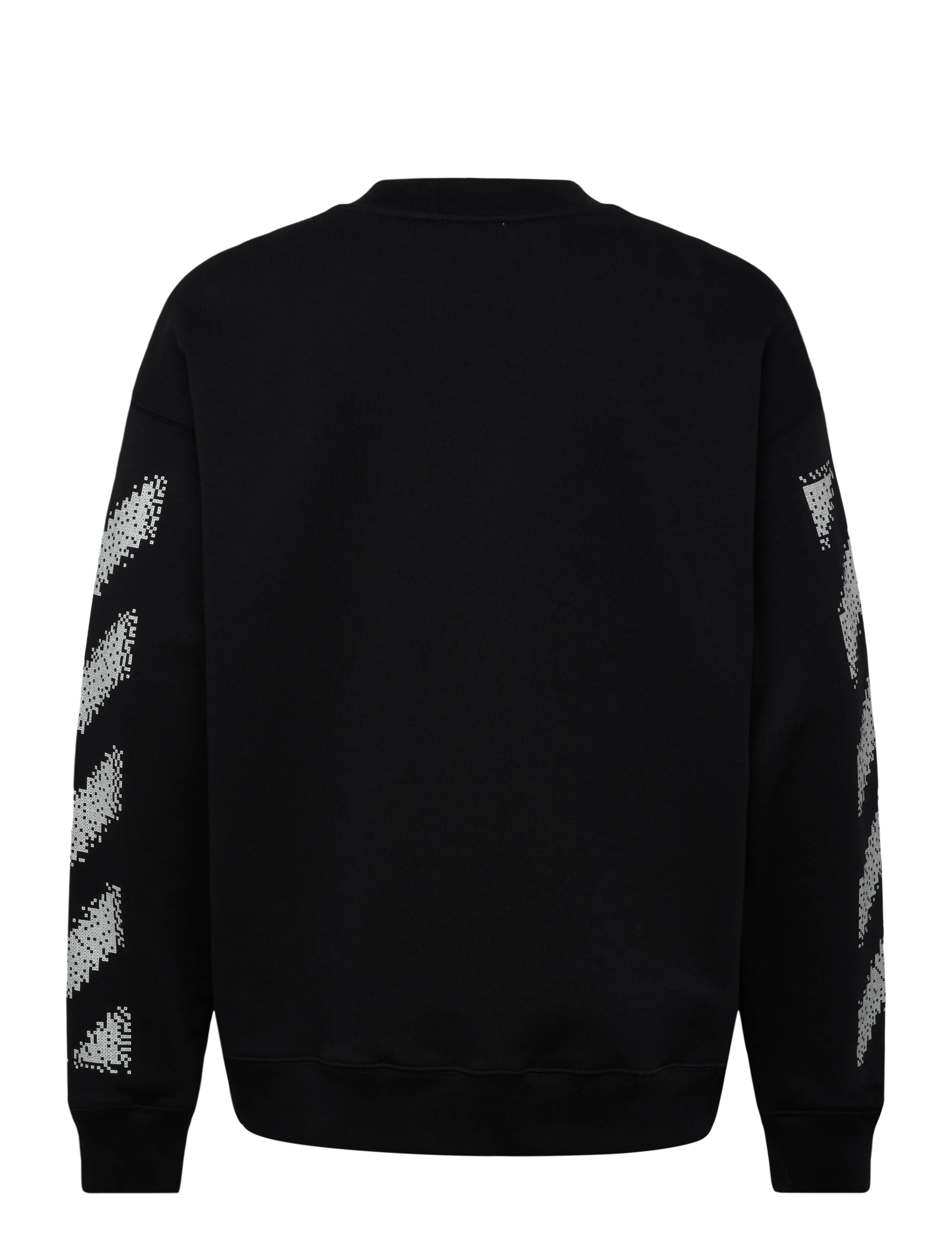 Off-White - PIXEL DIAG SKATE CREWNECK - swetry - black-white - 1