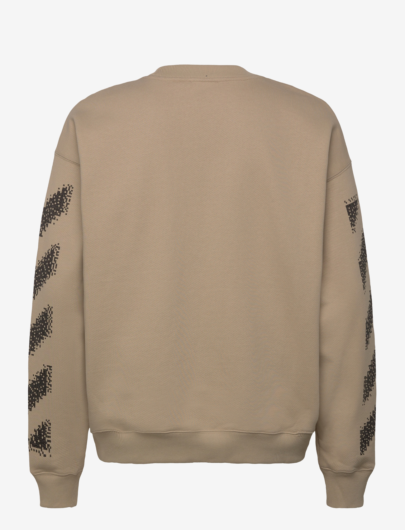 Off-White - PIXEL DIAG SKATE CREWNECK - nach stil kaufen - brown rice-black - 1
