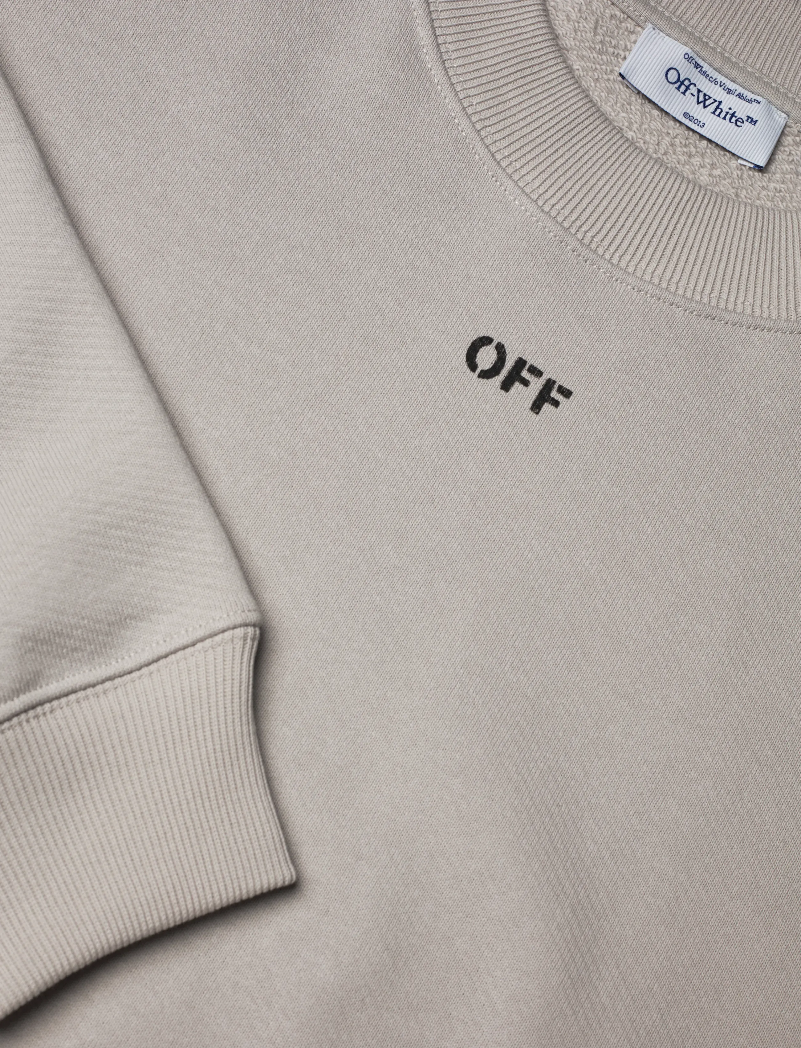 Off-White - OFF STAMP SKATE CREWNECK - sweatshirts - light stone-black - 2