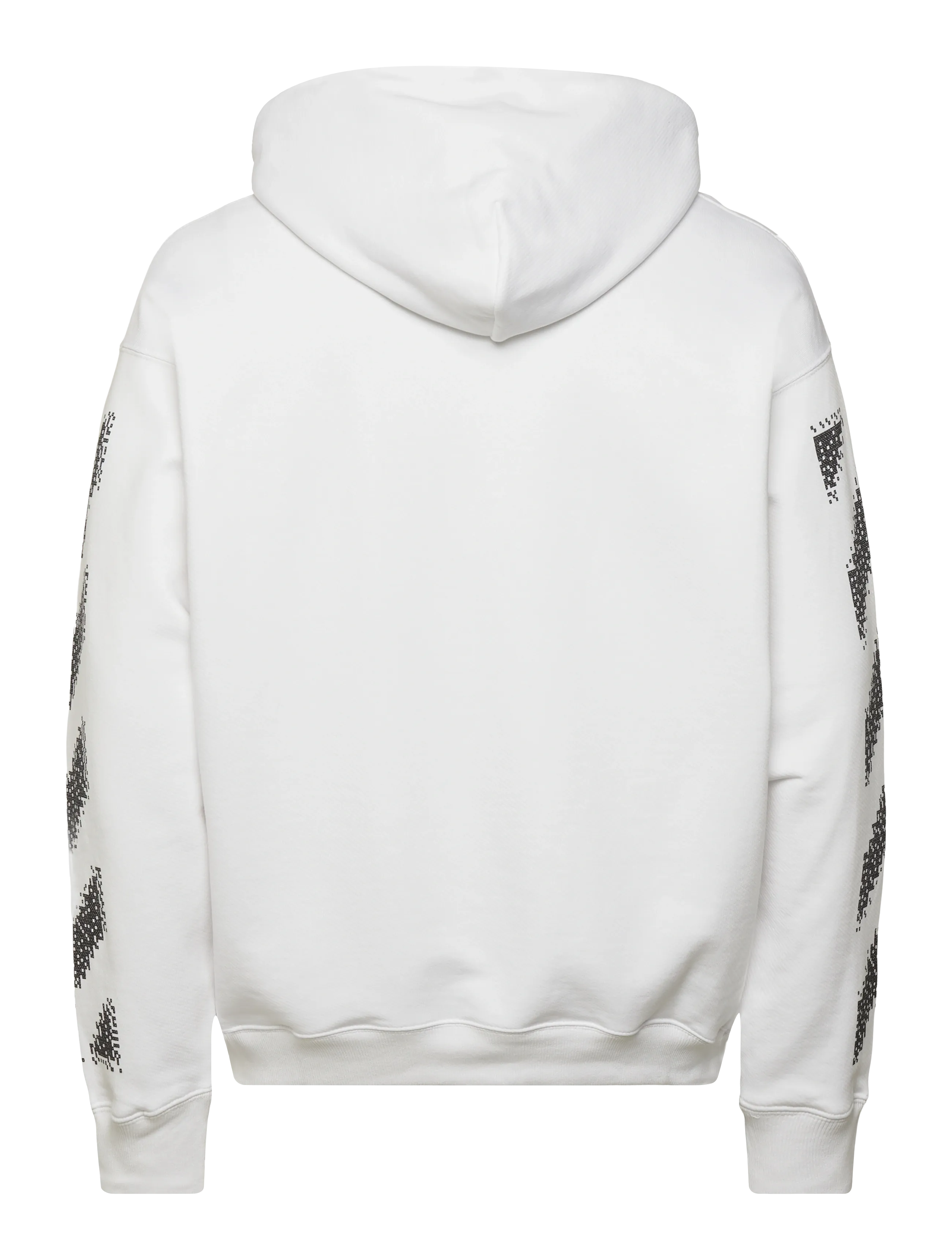 Off-White - PIXEL DIAG SKATE HOODIE - sweatshirts - white-black - 1