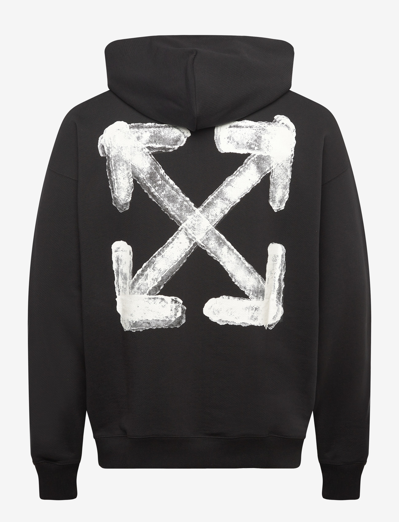 Off-White - SPRAY ARROW SKATE HOODIE - sweatshirts - black-white - 1