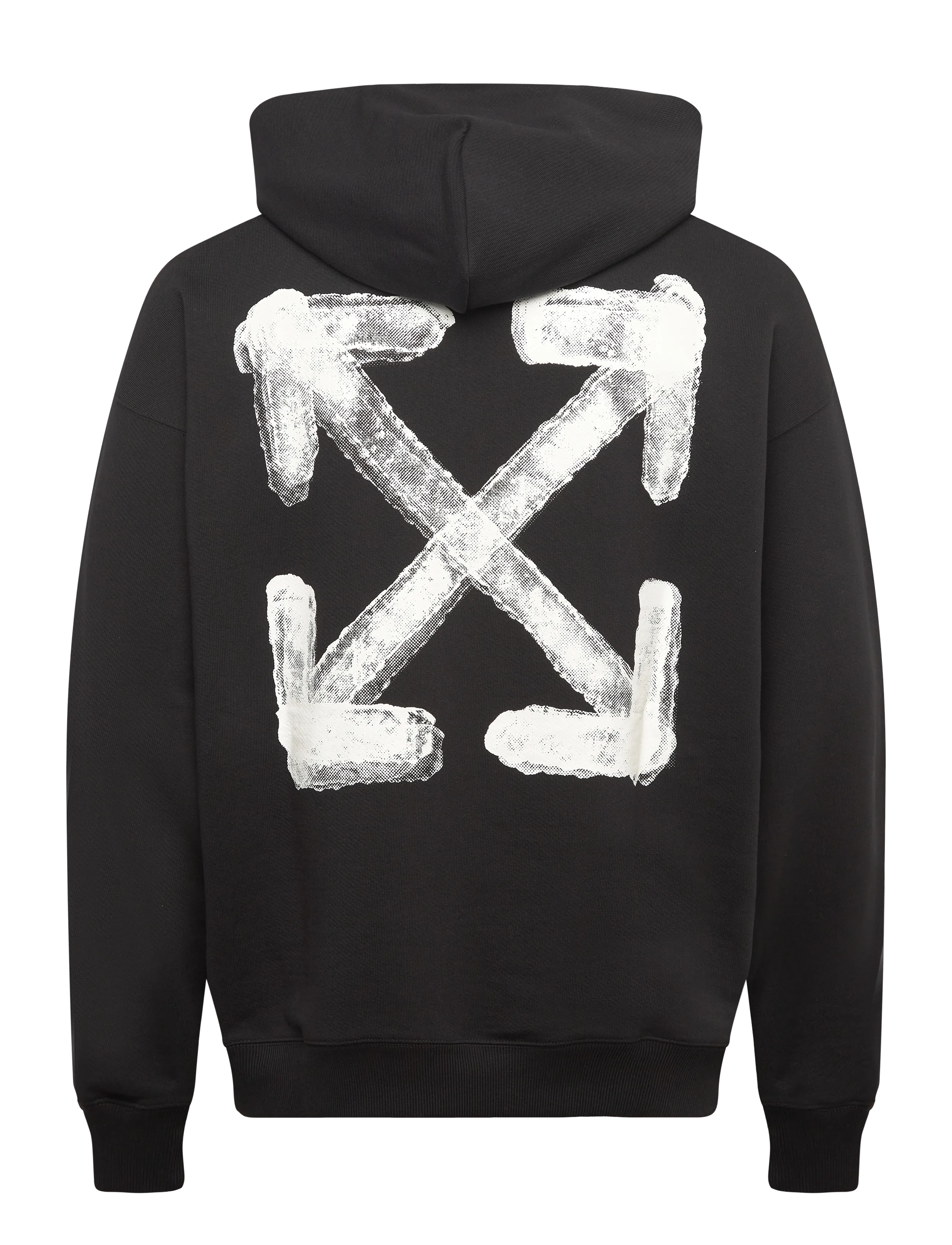 Off-White - SPRAY ARROW SKATE HOODIE - sweatshirts - black-white - 1