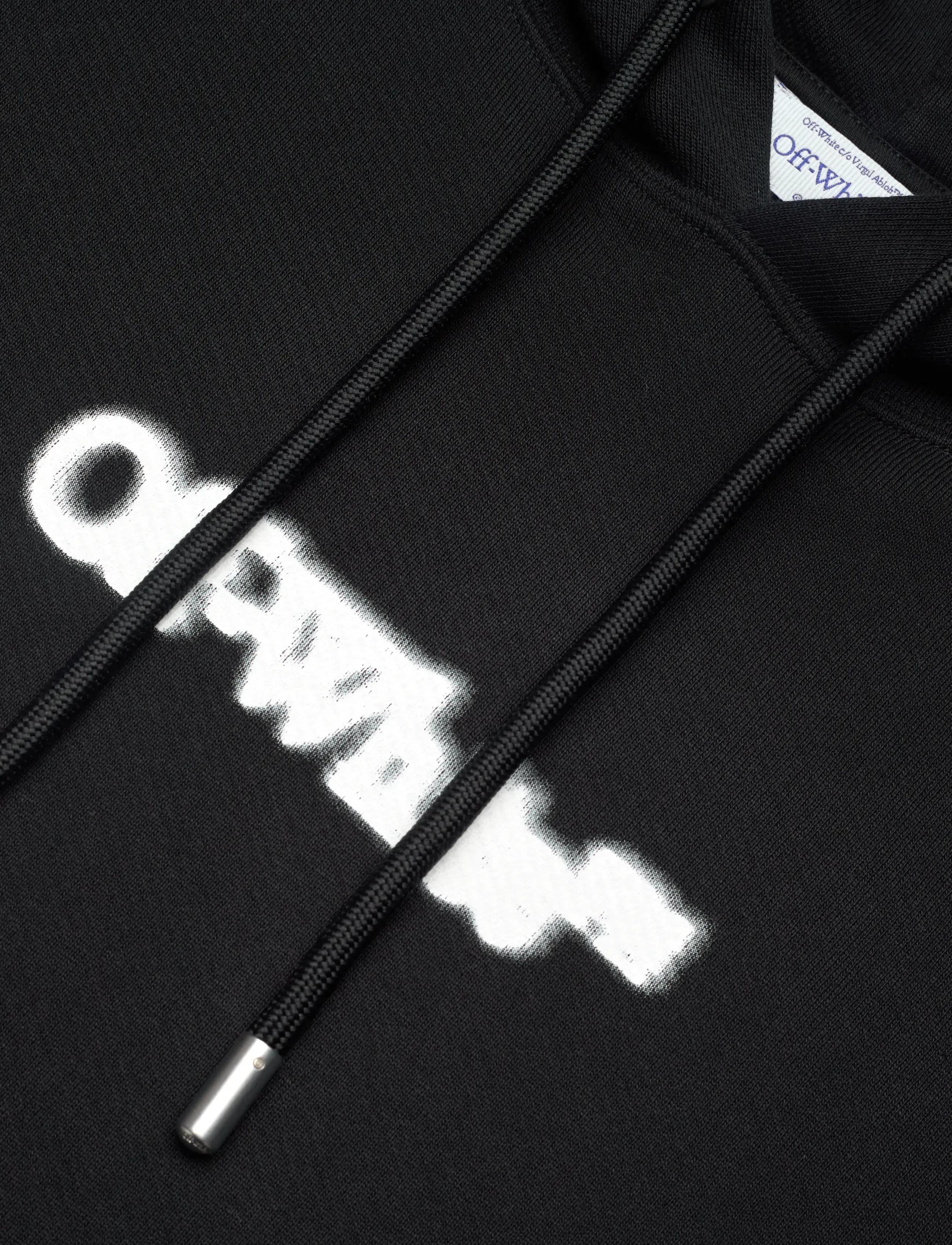 Off-White - SPRAY ARROW SKATE HOODIE - sweatshirts - black-white - 2