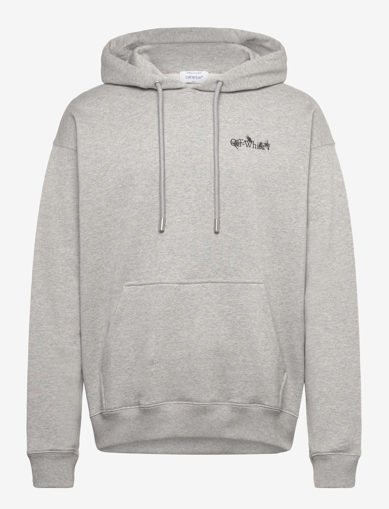 Off-White - FLOWER ARROW SKATE HOODIE - hættetrøjer - light grey melange-black - 0