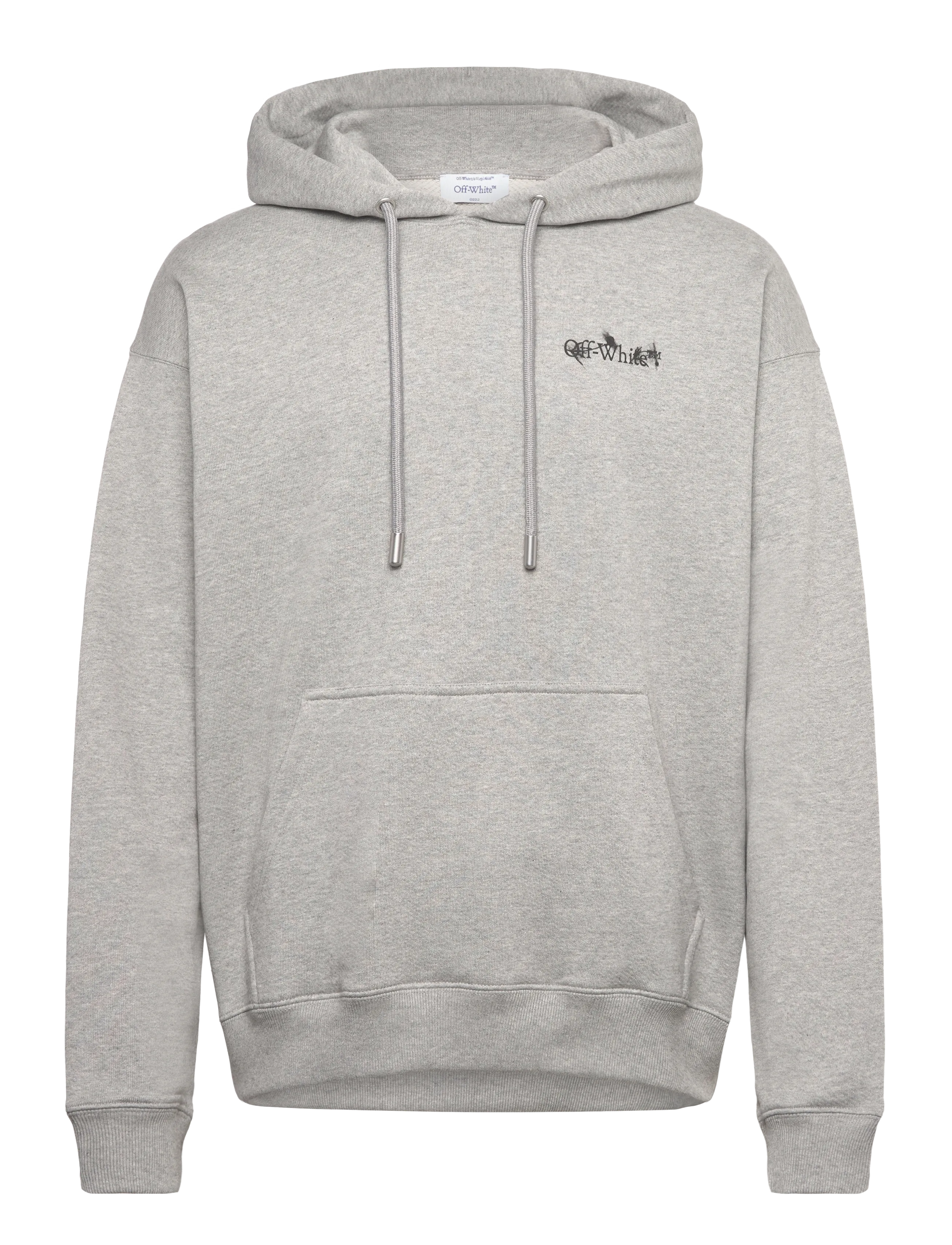 FLOWER ARROW SKATE HOODIE - LIGHT GREY MELANGE-BLACK