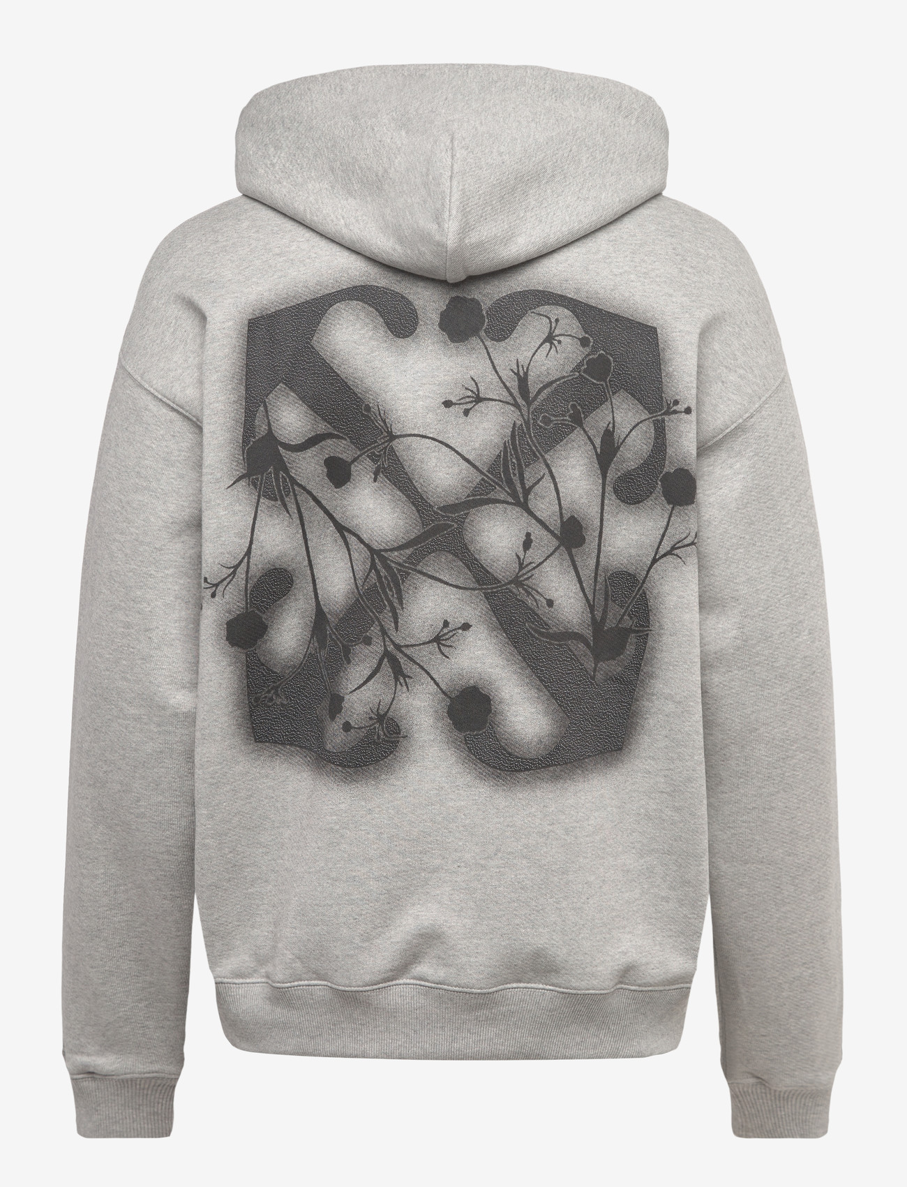 Off-White - FLOWER ARROW SKATE HOODIE - hættetrøjer - light grey melange-black - 1