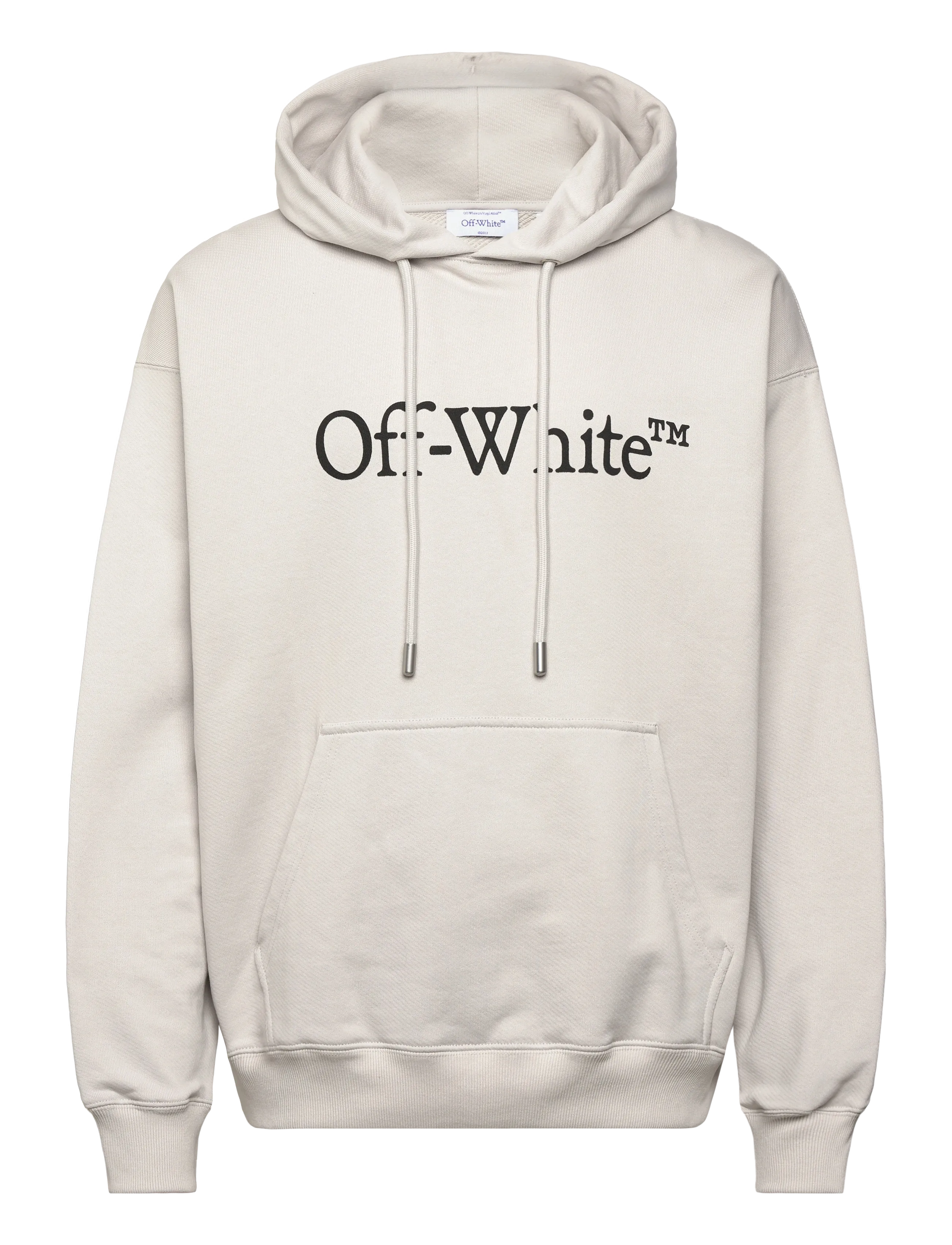 Off-White BIG BOOKISH SKATE HOODIE - Hoodies - LIGHT STONE-BLACK / cream