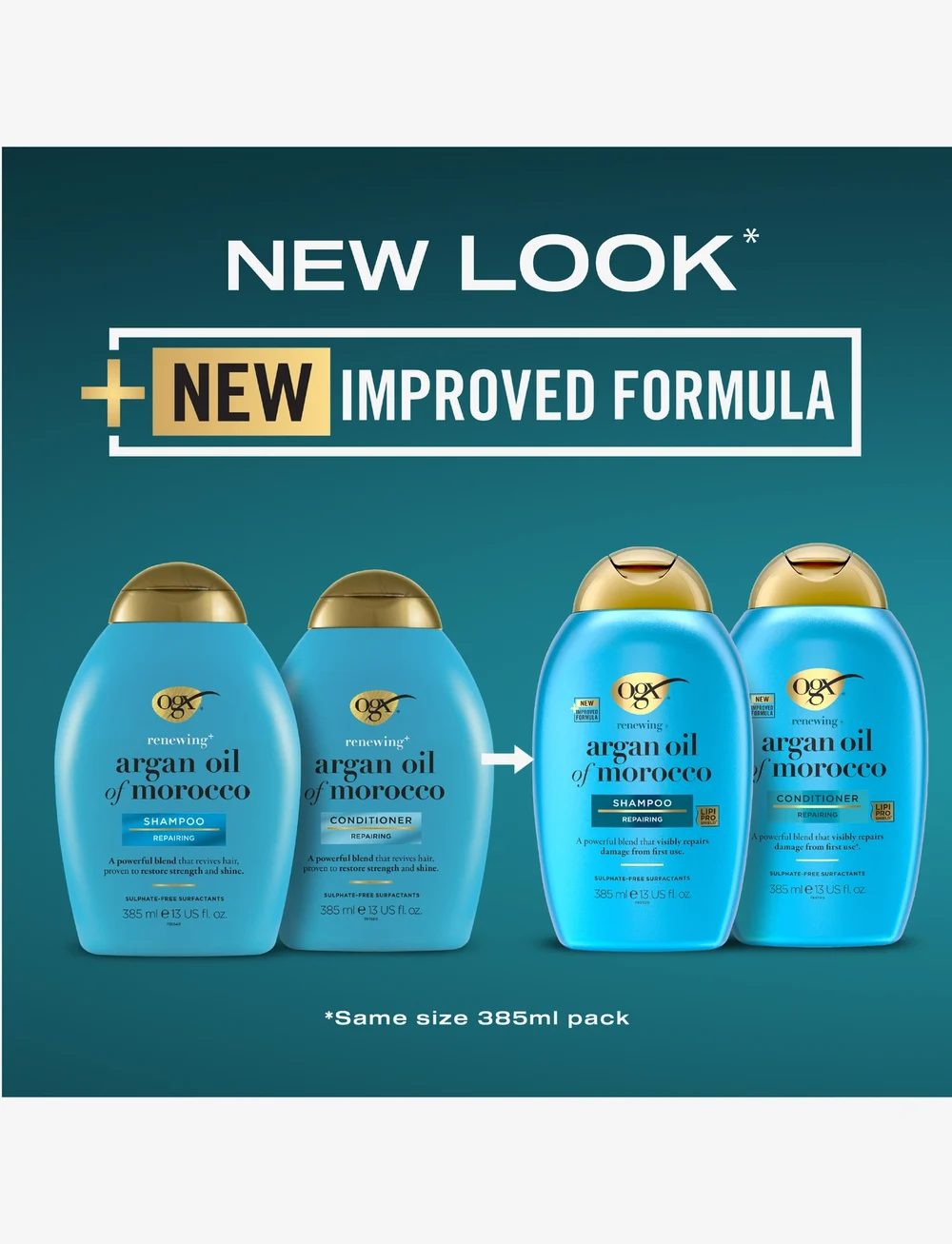 Ogx - Argan Oil Schampoo 385 ml - Šampoon - clear - 1