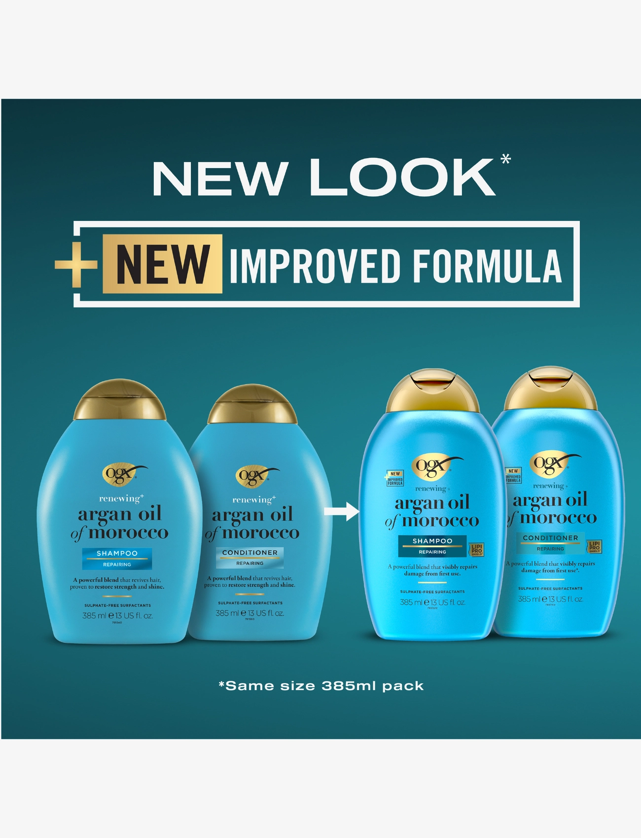 Ogx - Argan Oil Schampoo 385 ml - laveste priser - clear - 1