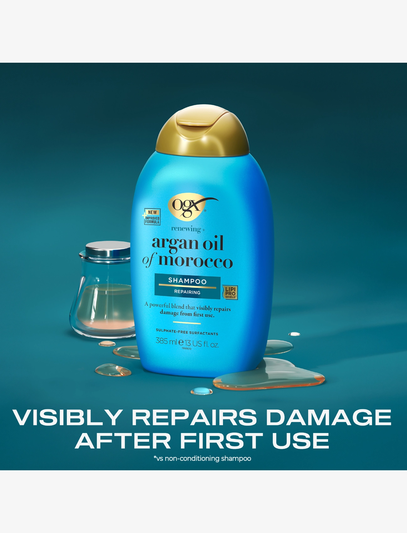 Ogx - Argan Oil Schampoo 385 ml - laveste priser - clear - 2