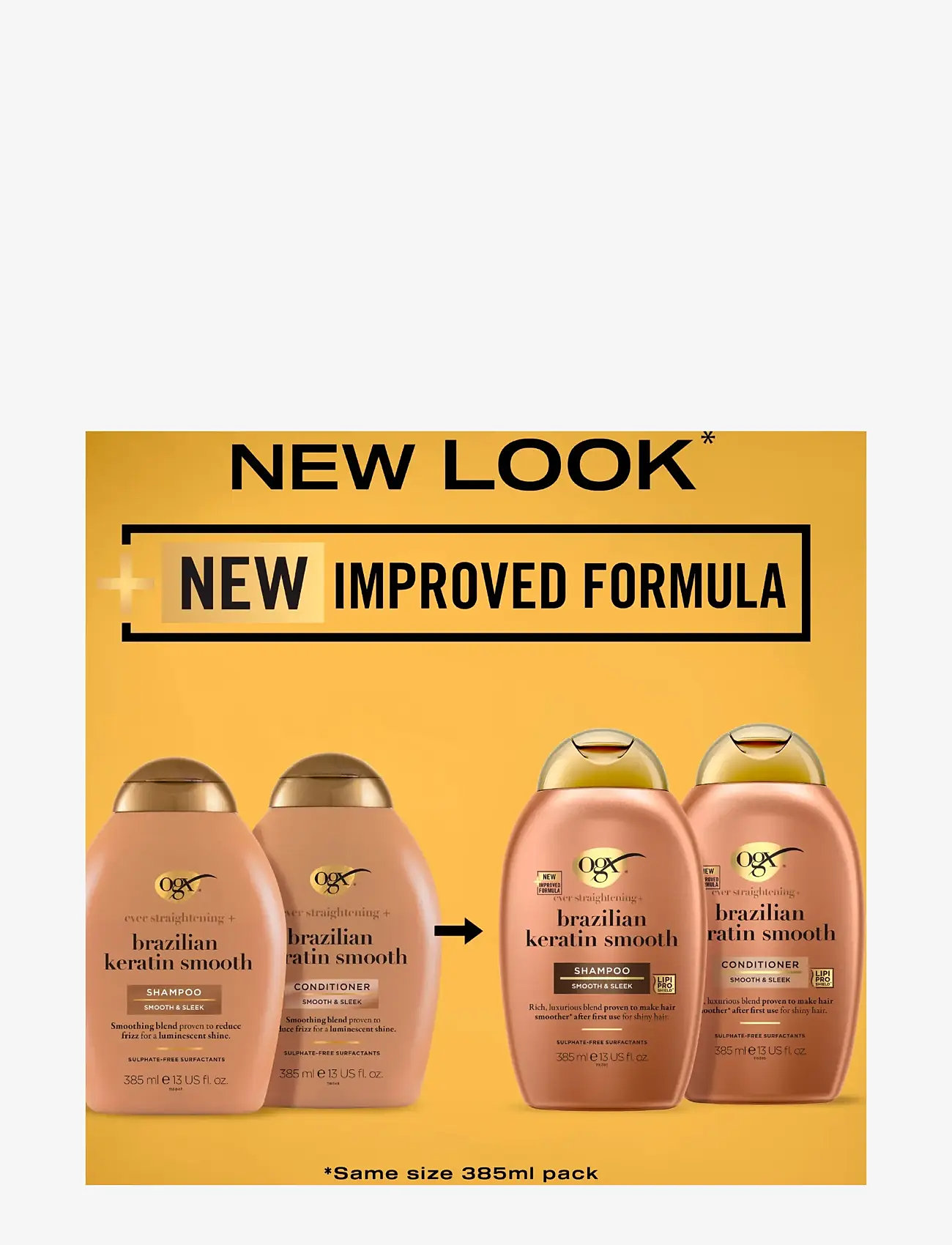 Ogx - Brazilian Keratin Balsam 385 ml - balsam & conditioner - clear - 2