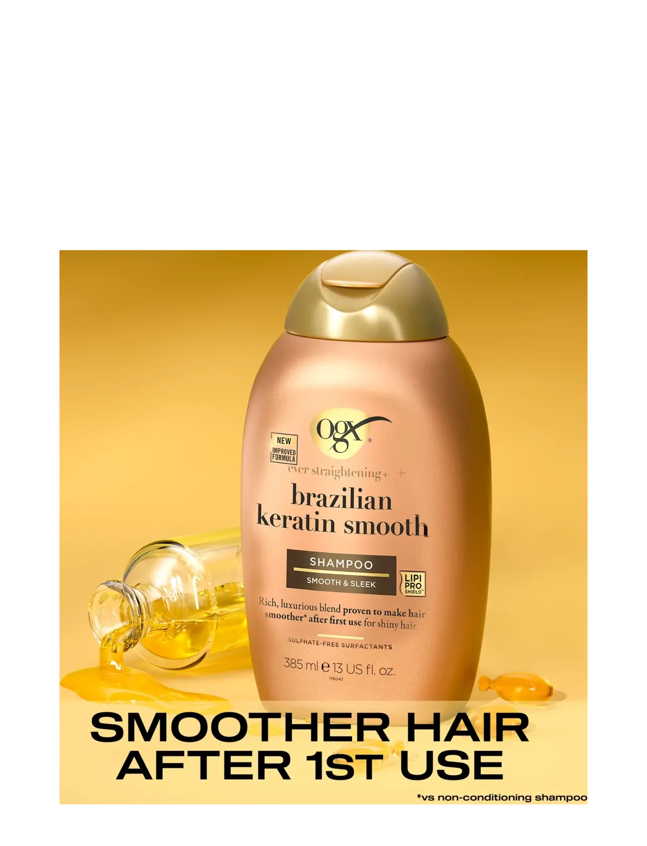 Ogx - Brazilian Keratin Balsam 385 ml - balsam - clear - 3