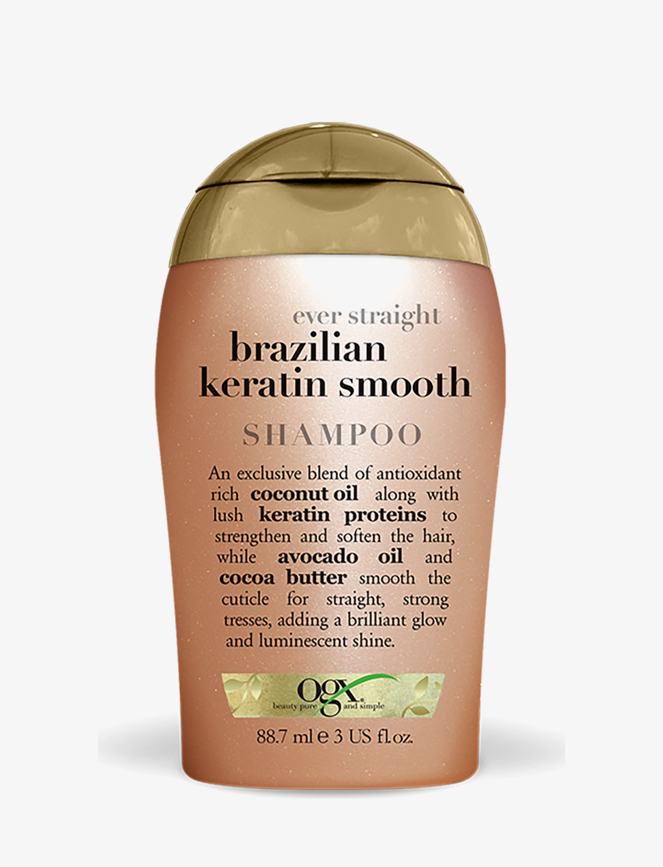 Ogx Brazilian Keratin Shampoo 88,7 Ml, Shampoo, Nude, Str: 88.7 ML