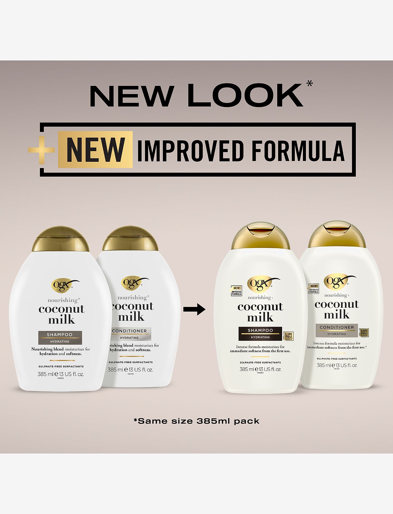 Ogx - Coconut Milk Shampoo 385 ml - shampoo - clear - 3