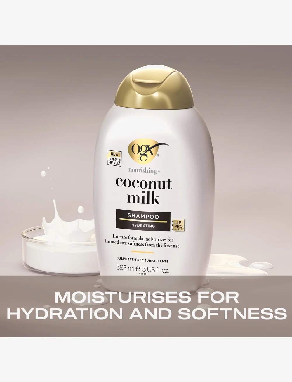 Ogx - Coconut Milk Shampoo 385 ml - Šampoon - clear - 4