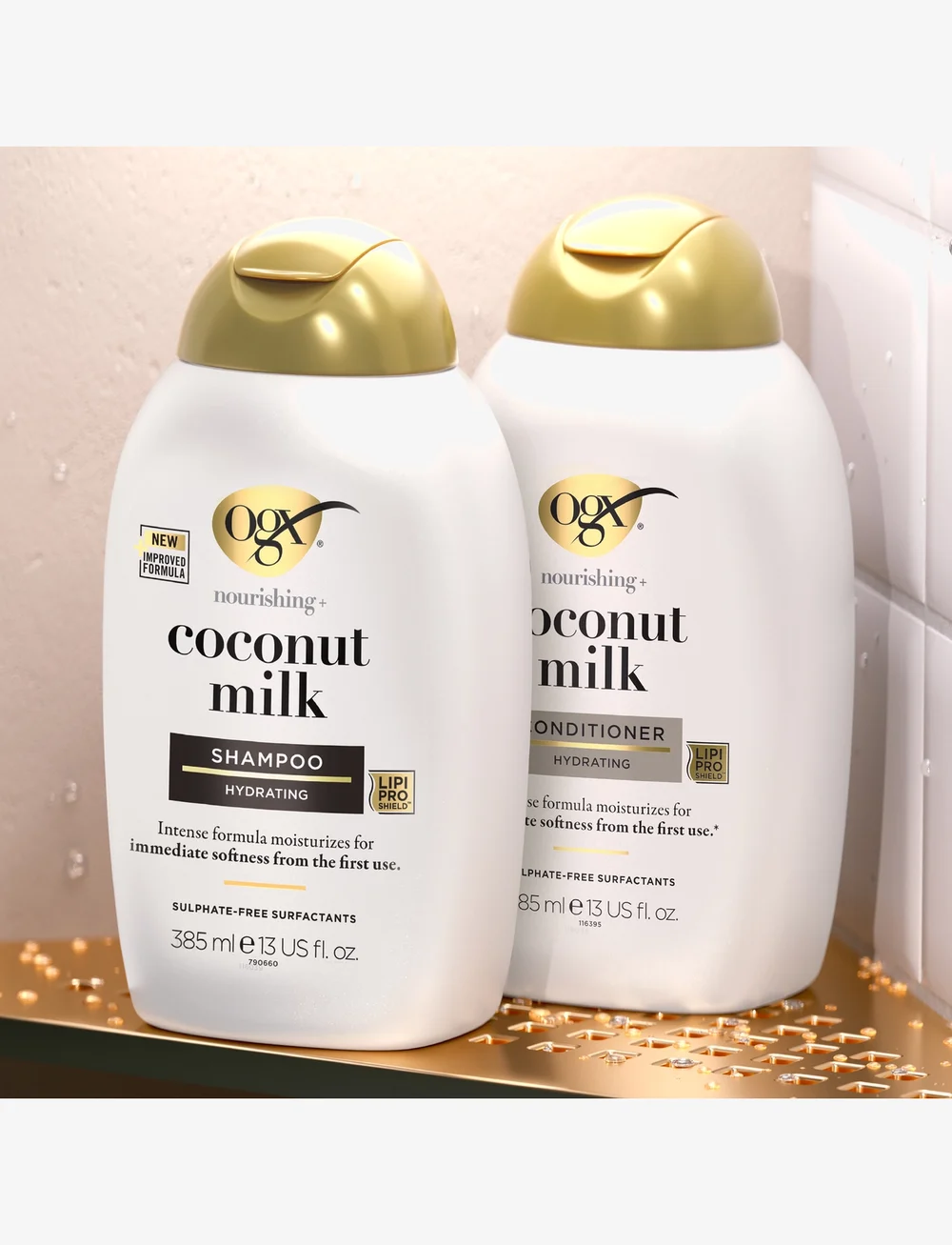 Ogx - Coconut Milk Shampoo 385 ml - Šampoon - clear - 5