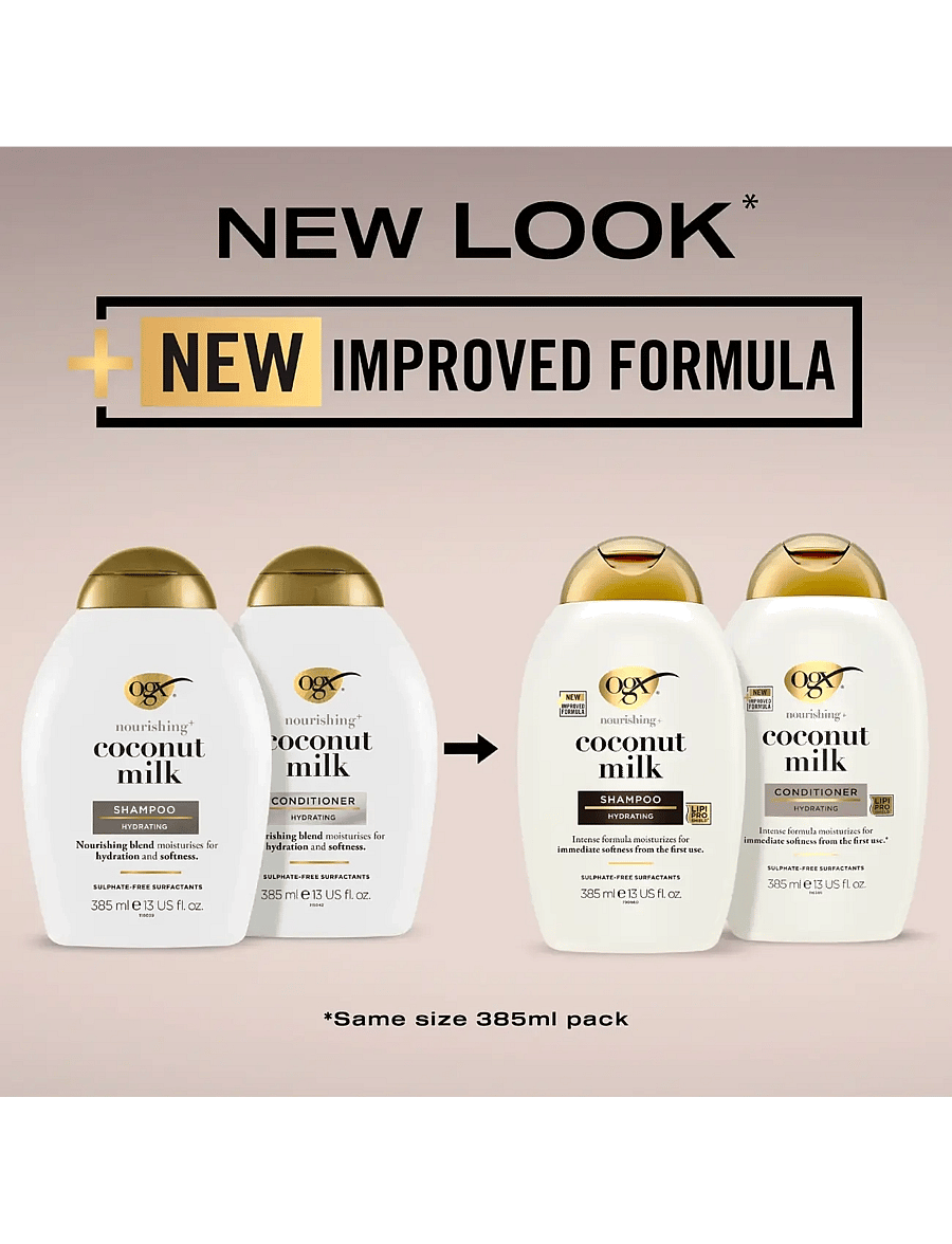 Ogx - Coconut Milk Conditioner 385 ml - palsam - clear - 1