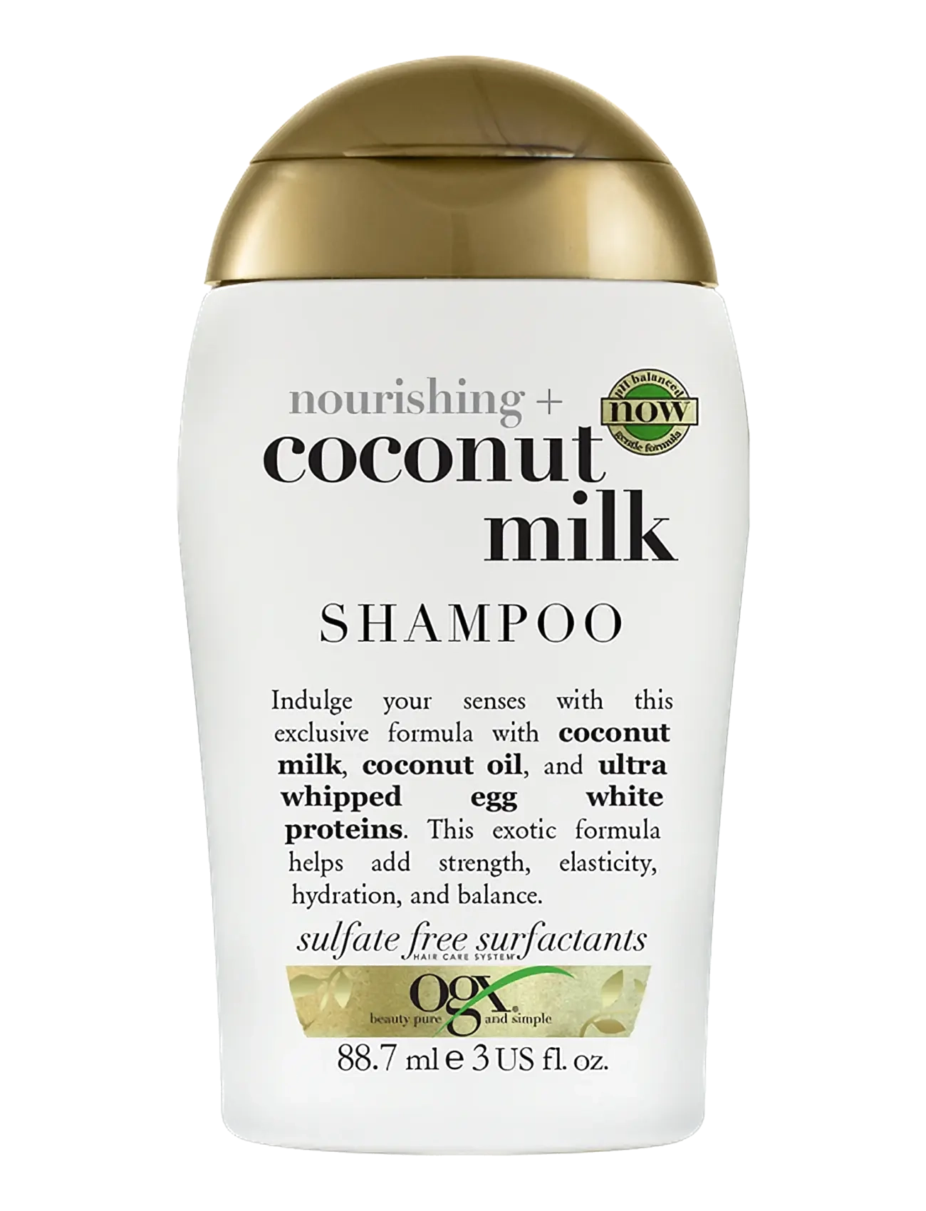 Ogx Coconut Milk Shampoo 88,7 Ml, Shampoo, Nude, Str: 88.7 ml