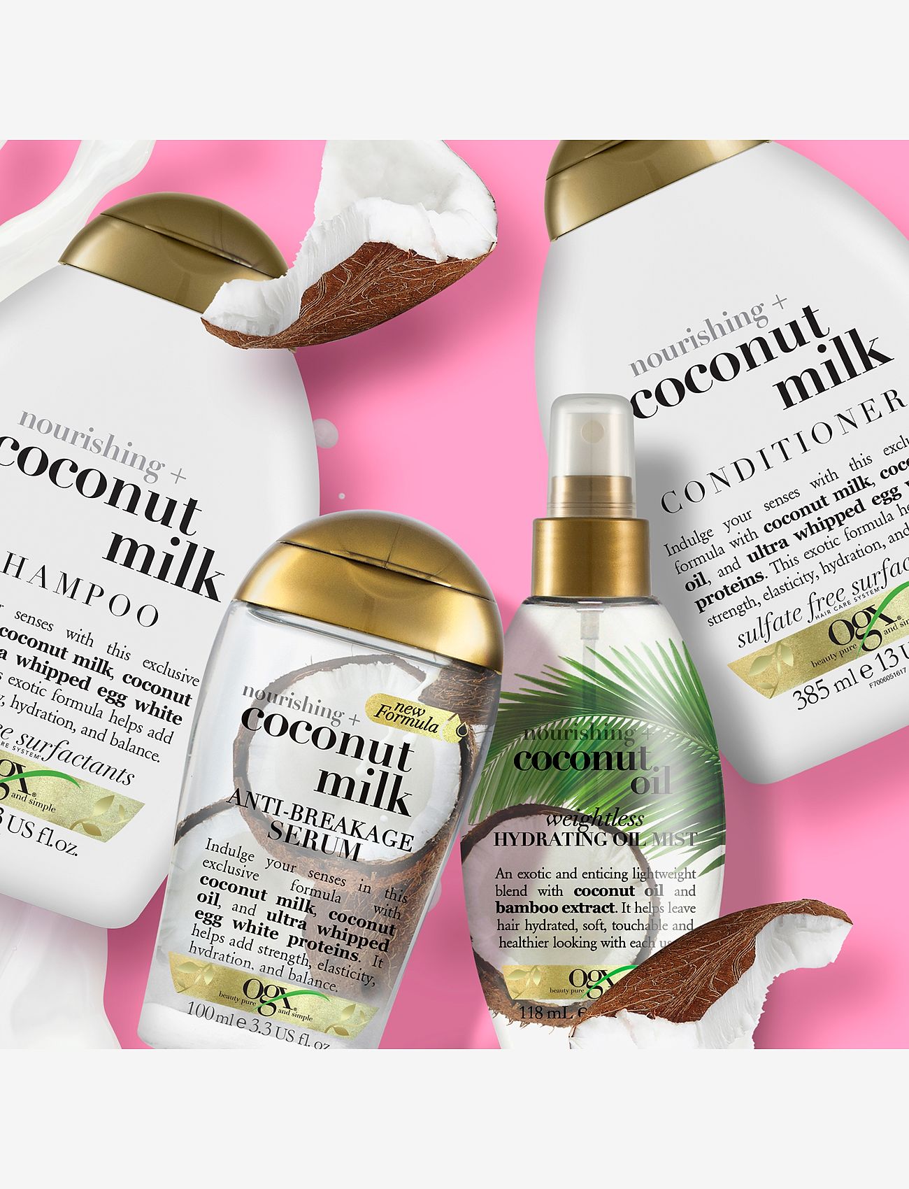 Ogx - Coconut Milk Conditioner 88,7 ml - kondicionieri - clear - 3