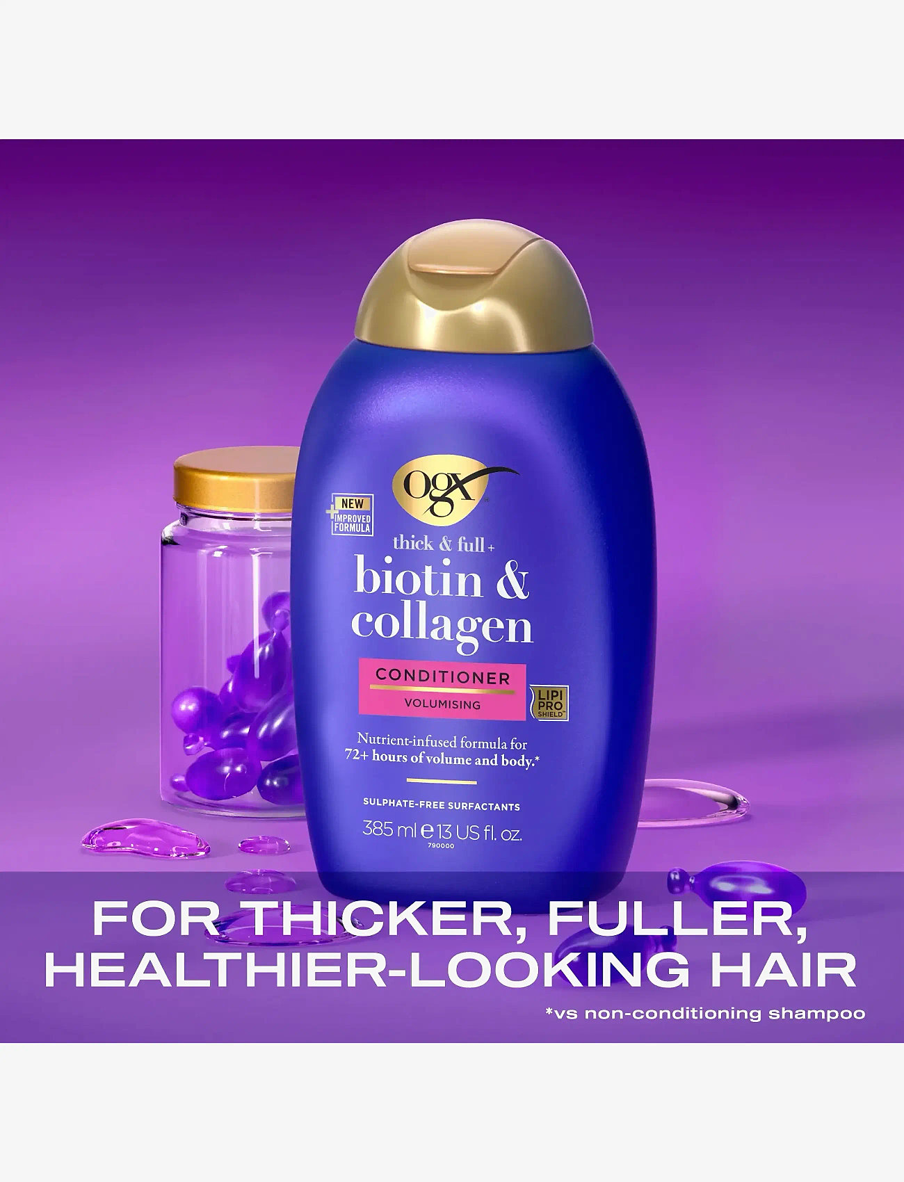 Ogx - Biotin & Collagen Balsam 385 ml - kondicionierius - clear - 3