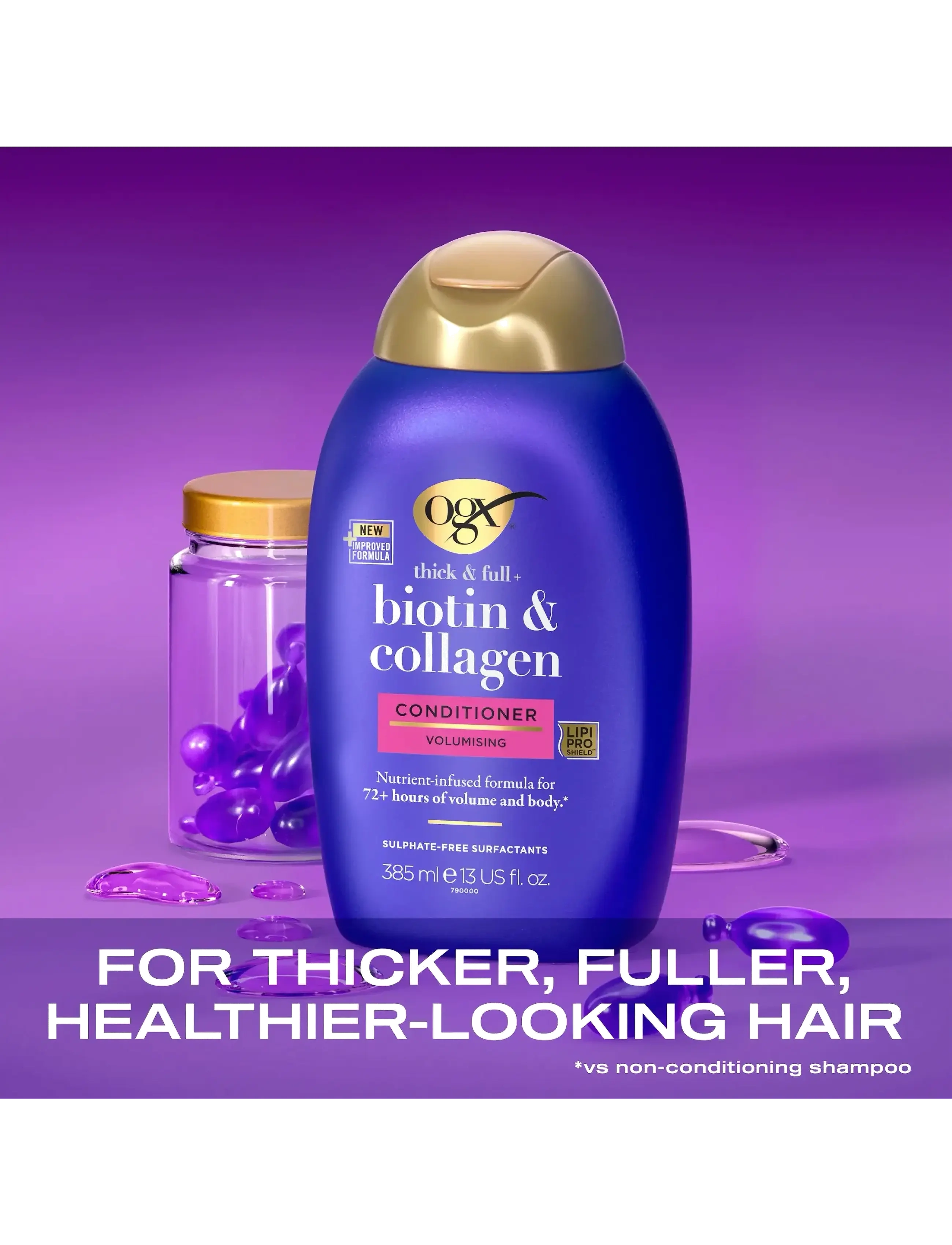Ogx - Biotin & Collagen Balsam 385 ml - balsam - clear - 3