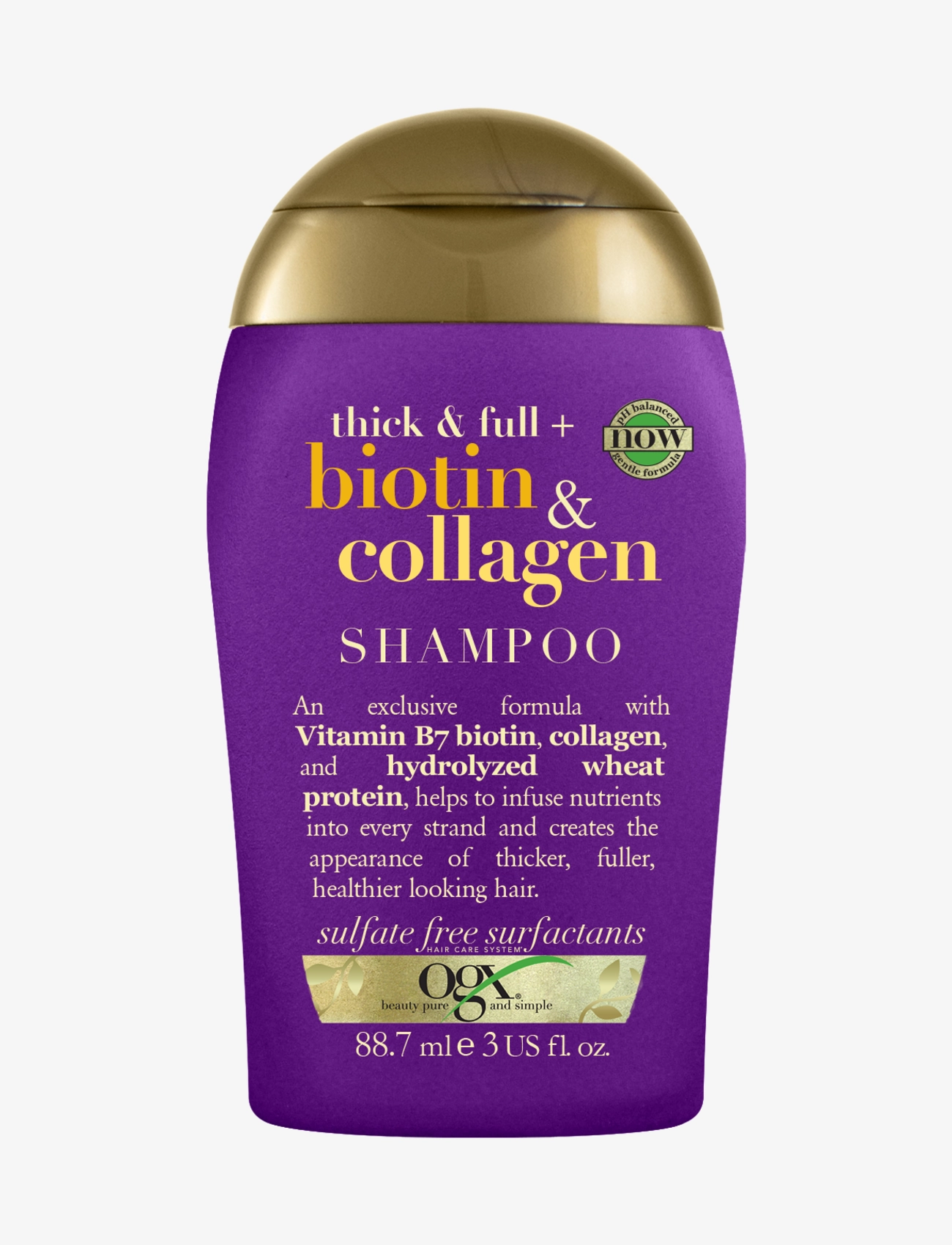 Ogx Biotin & Collagen Shampoo 88,7 Ml, Shampoo, Nude, Str: 88.7 ML