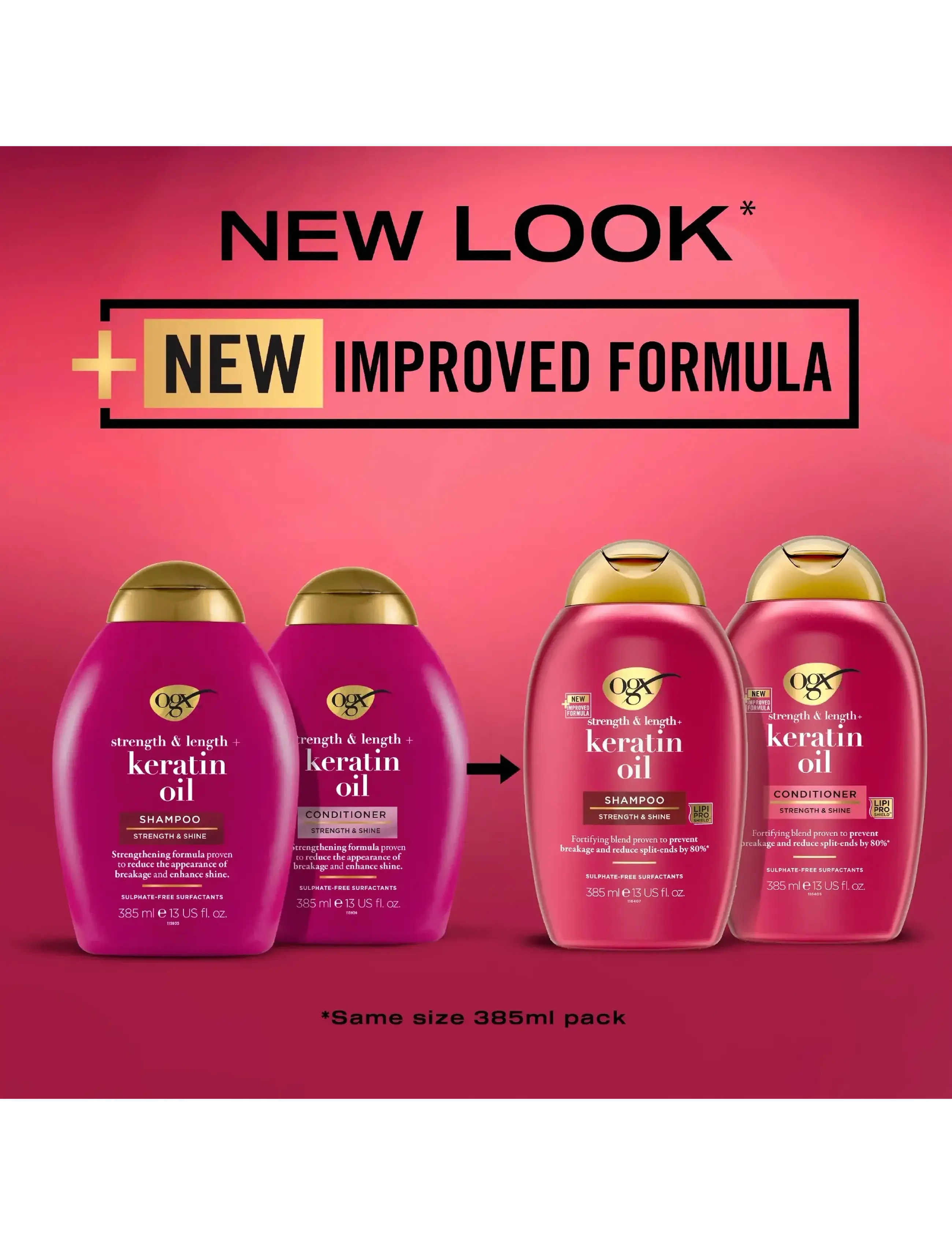 Ogx - Keratin Oil Shampoo 385 ml - shampoo - clear - 2