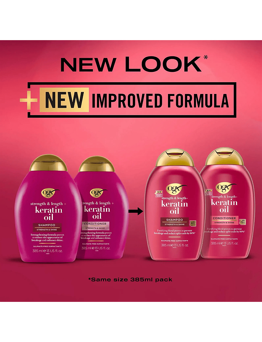 Ogx - Keratin Oil Shampoo 385 ml - Šampoon - clear - 2