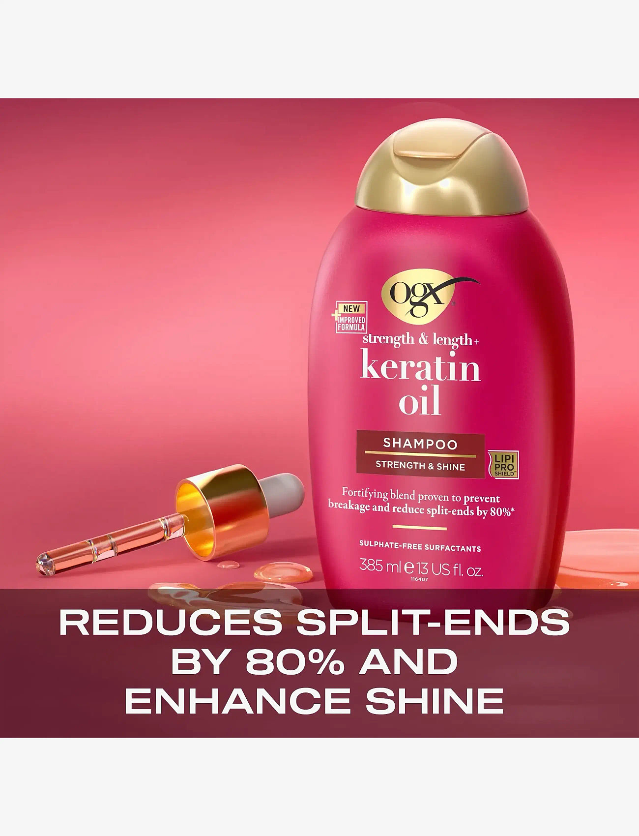 Ogx - Keratin Oil Shampoo 385 ml - shampoo - clear - 3
