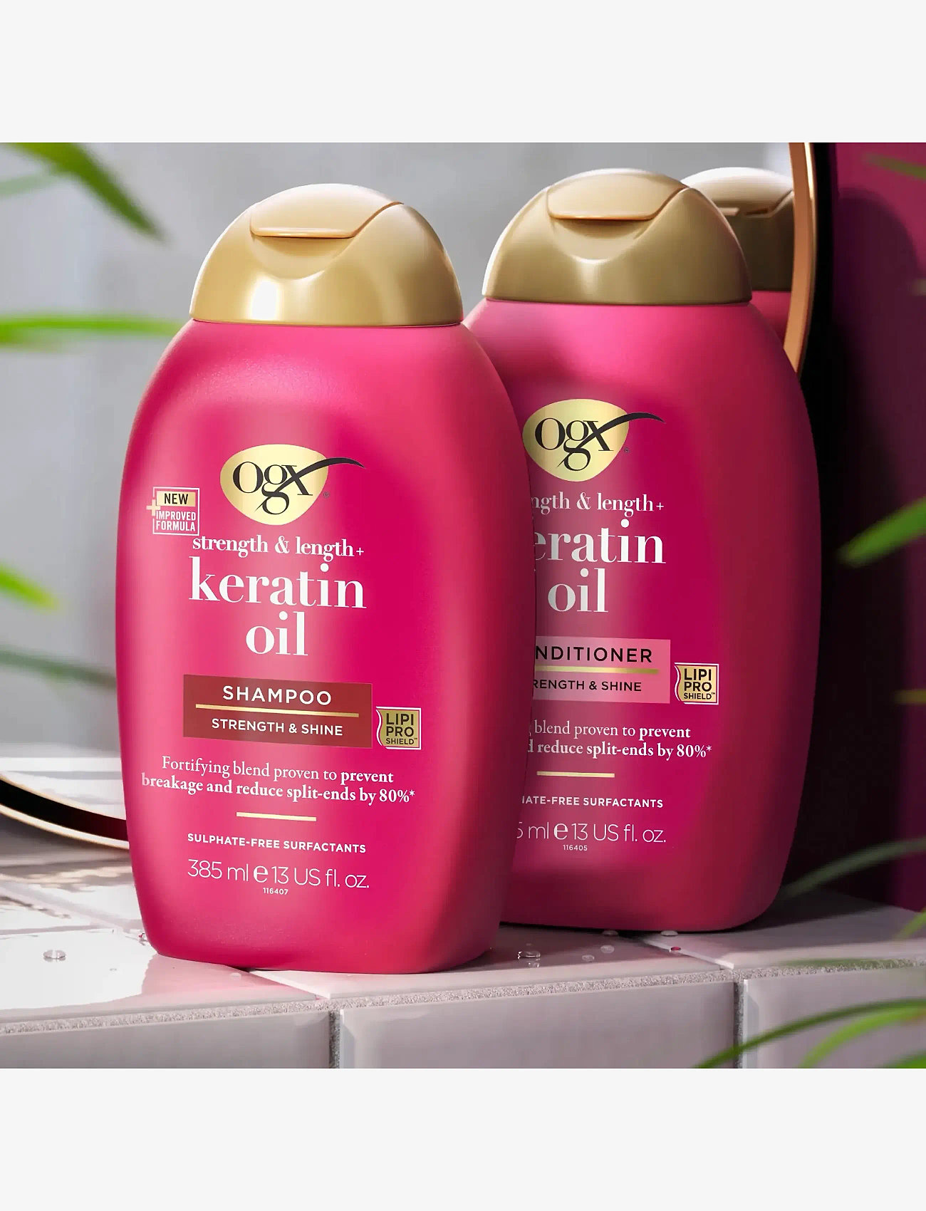 Ogx - Keratin Oil Shampoo 385 ml - shampoo - clear - 4