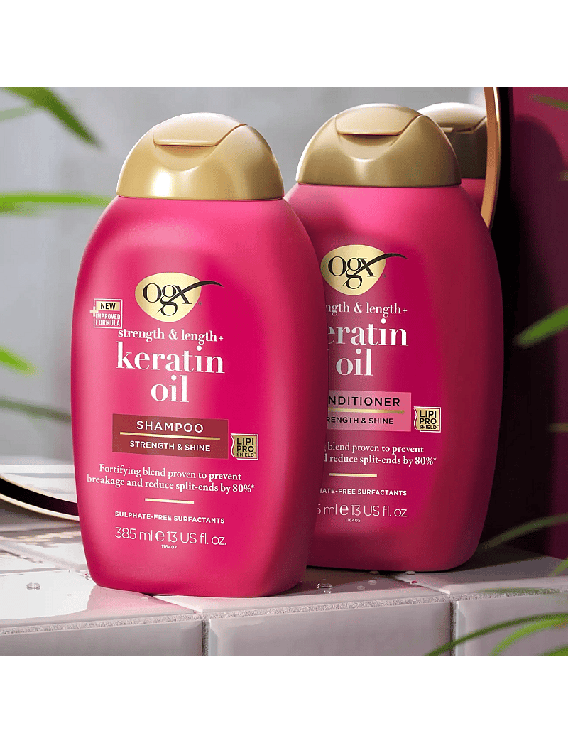 Ogx - Keratin Oil Shampoo 385 ml - Šampoon - clear - 4