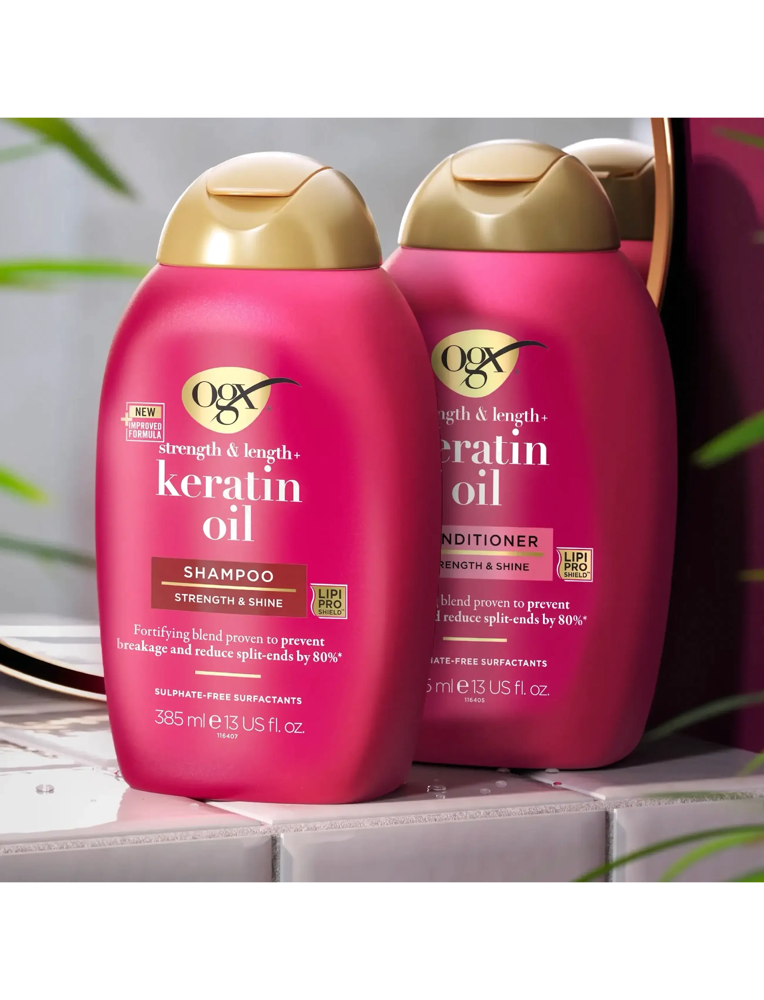 Ogx - Keratin Oil Shampoo 385 ml - shampoo - clear - 4