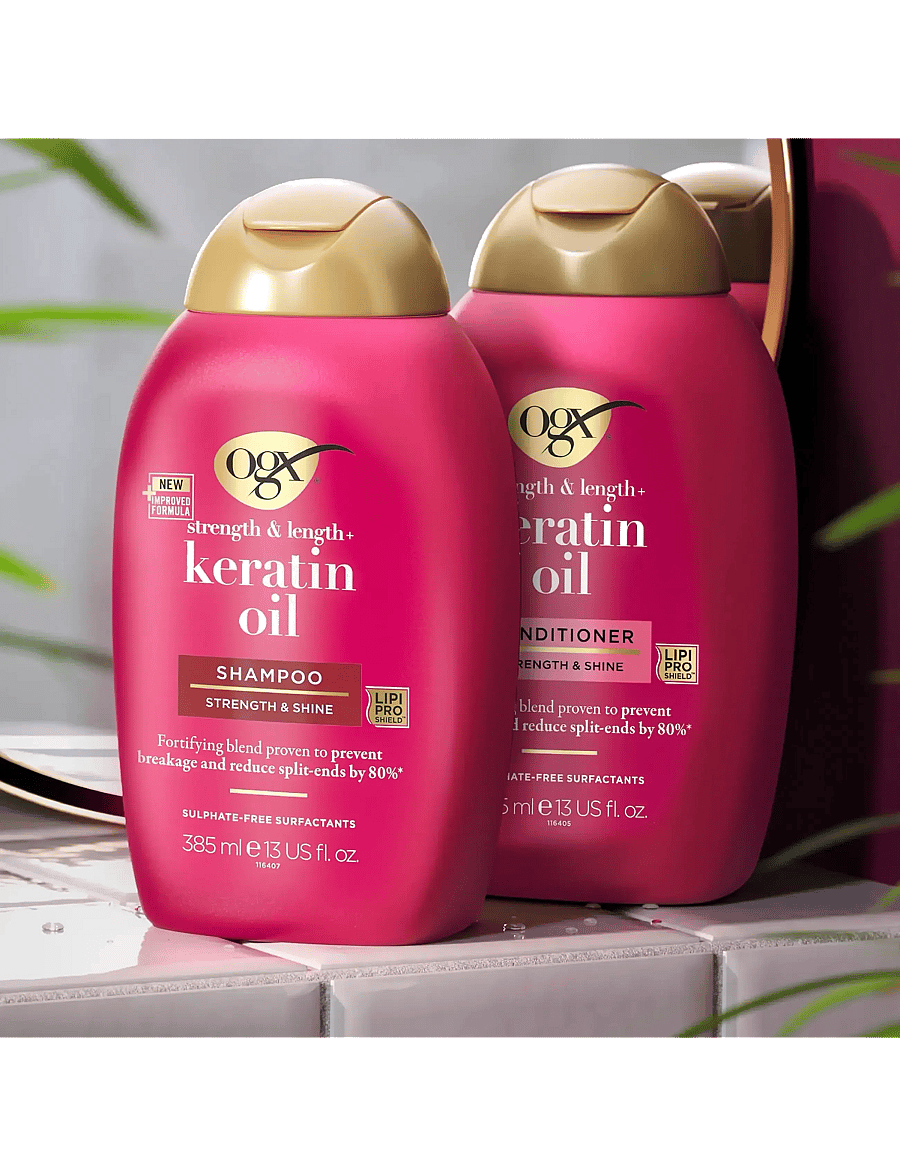 Ogx - Keratin Oil Shampoo 385 ml - Šampoon - clear - 4