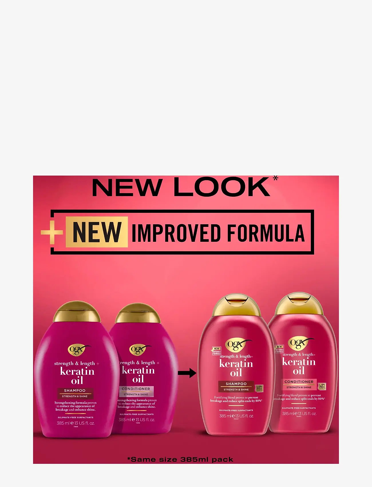 Ogx - Keratin Oil Balsam 385 ml - balsam - clear - 4