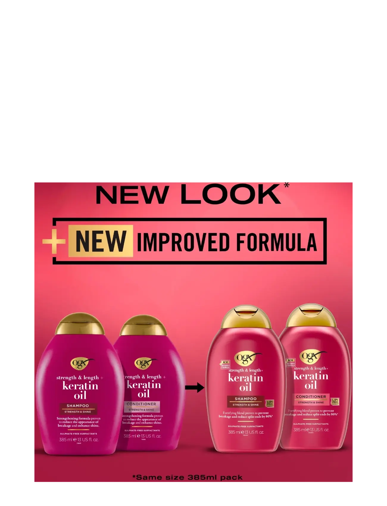 Ogx - Keratin Oil Balsam 385 ml - balsam - clear - 4